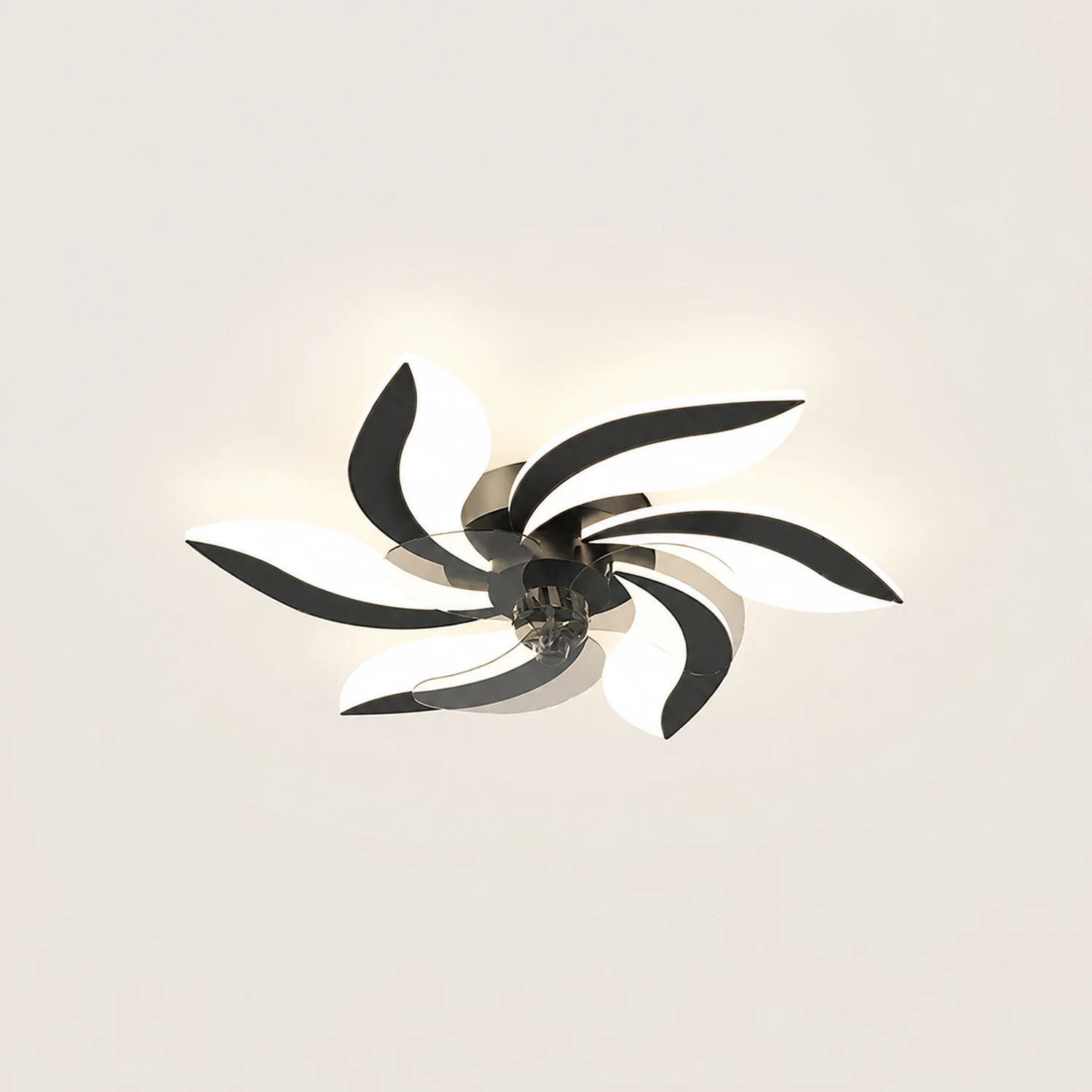 Hana Deckenventilator mit Beleuchtung Blume, 3 Farben, ∅65/68/79/90CM - Lumpaz