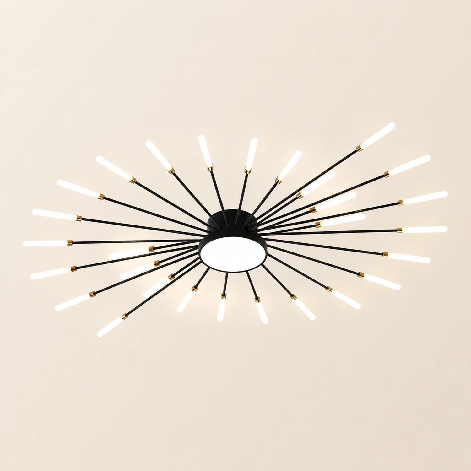 Moderne LED Deckenleuchte aus Metall Dauerhaft für Wohnzimmer - Lumpaz