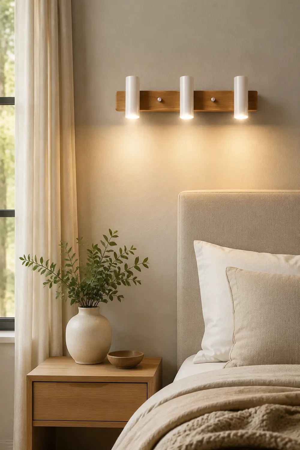 Ozawa Drehbar Spiegelfront Wandleuchte Strahler, 2 Farben, 3/4-flammig, 56/75CM Lang - Lumpaz