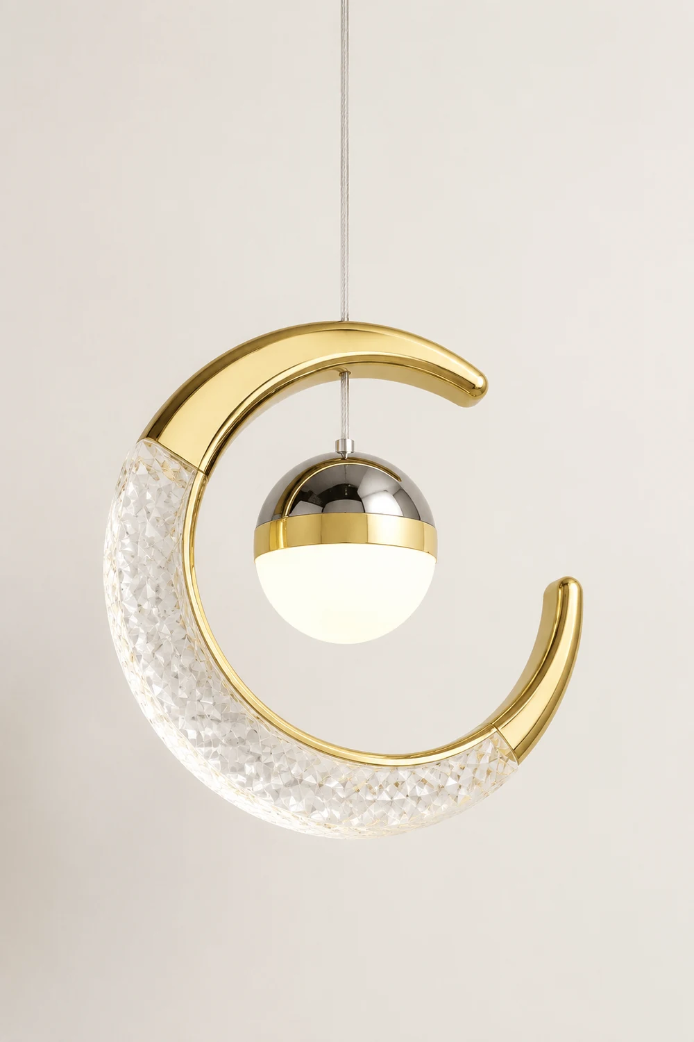 Madina LED Pendelleuchte Mond Sternenklar - Lumpaz