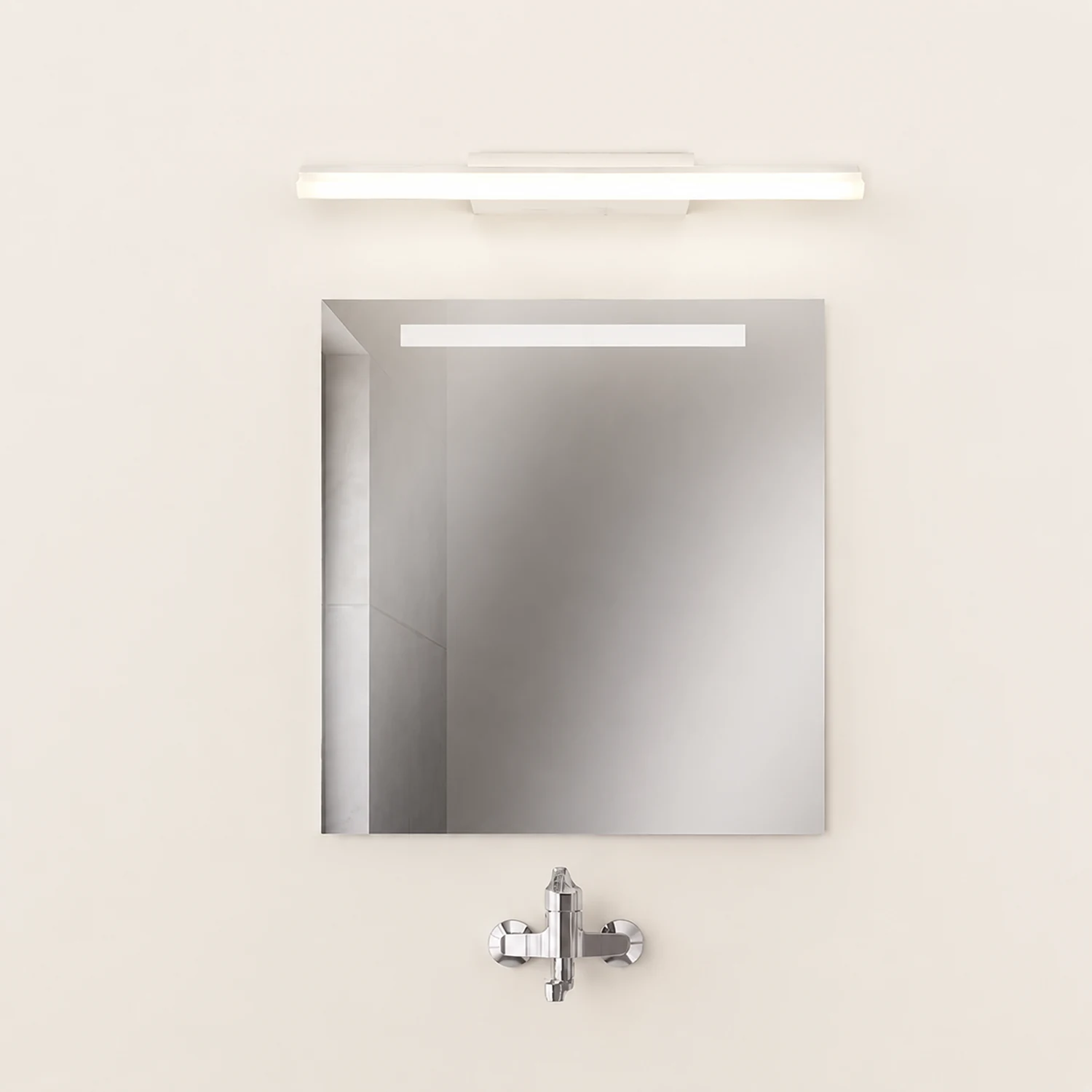 Leigh Spiegelfront Waschtisch-Wandleuchte, L 40/50/60/70CM - Lumpaz