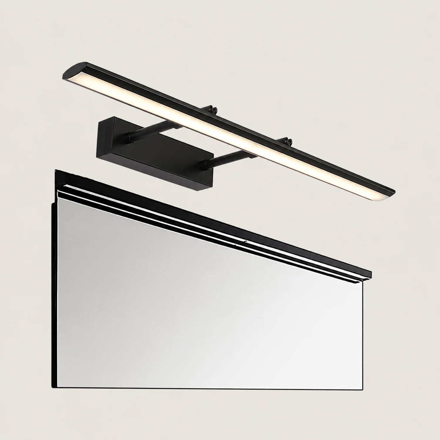 Leigh Spiegelfront Waschtisch-Wandleuchte, L 39/49/59/69CM - Lumpaz