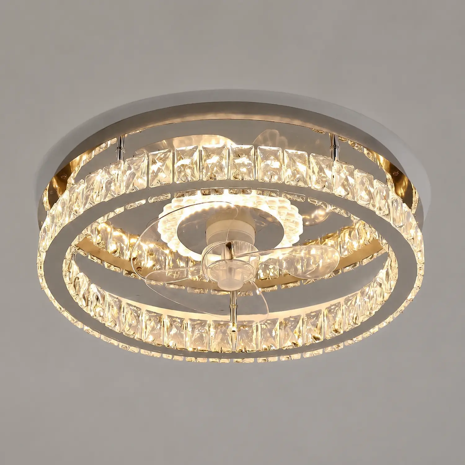 Kirsten Deckenventilator mit Beleuchtung, 12 Stile, ∅50CM/58CM/56CM/70CM - Lumpaz