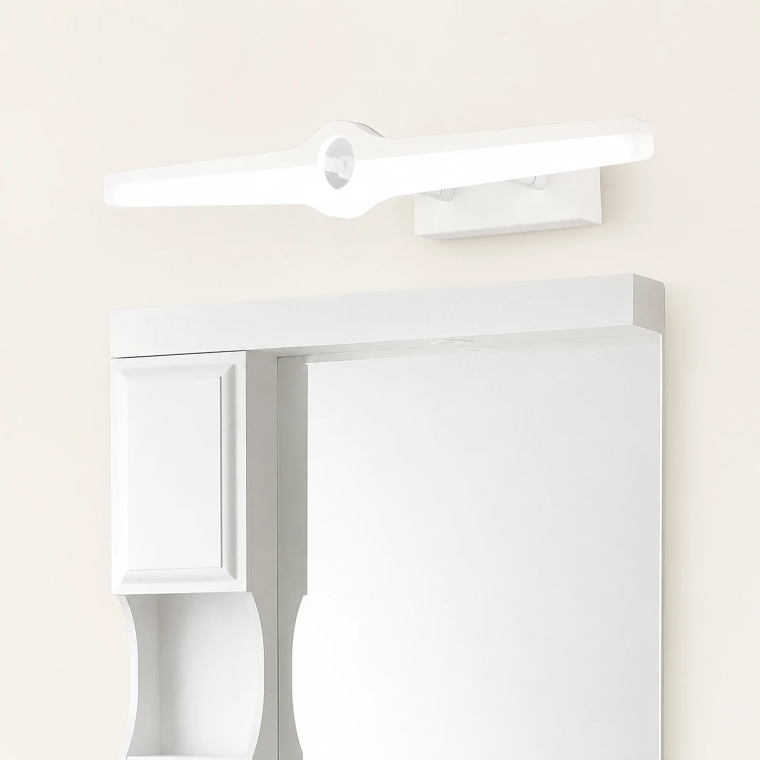Leigh Spiegelfront Waschtisch-Wandleuchte, L 40/57/74CM - Lumpaz