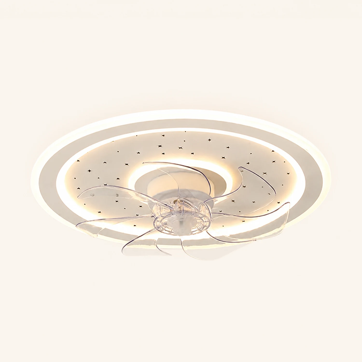 Kirsten Deckenventilator mit Beleuchtung 3/7-Blatt, 8 Stile, ∅50CM/60CM - Lumpaz