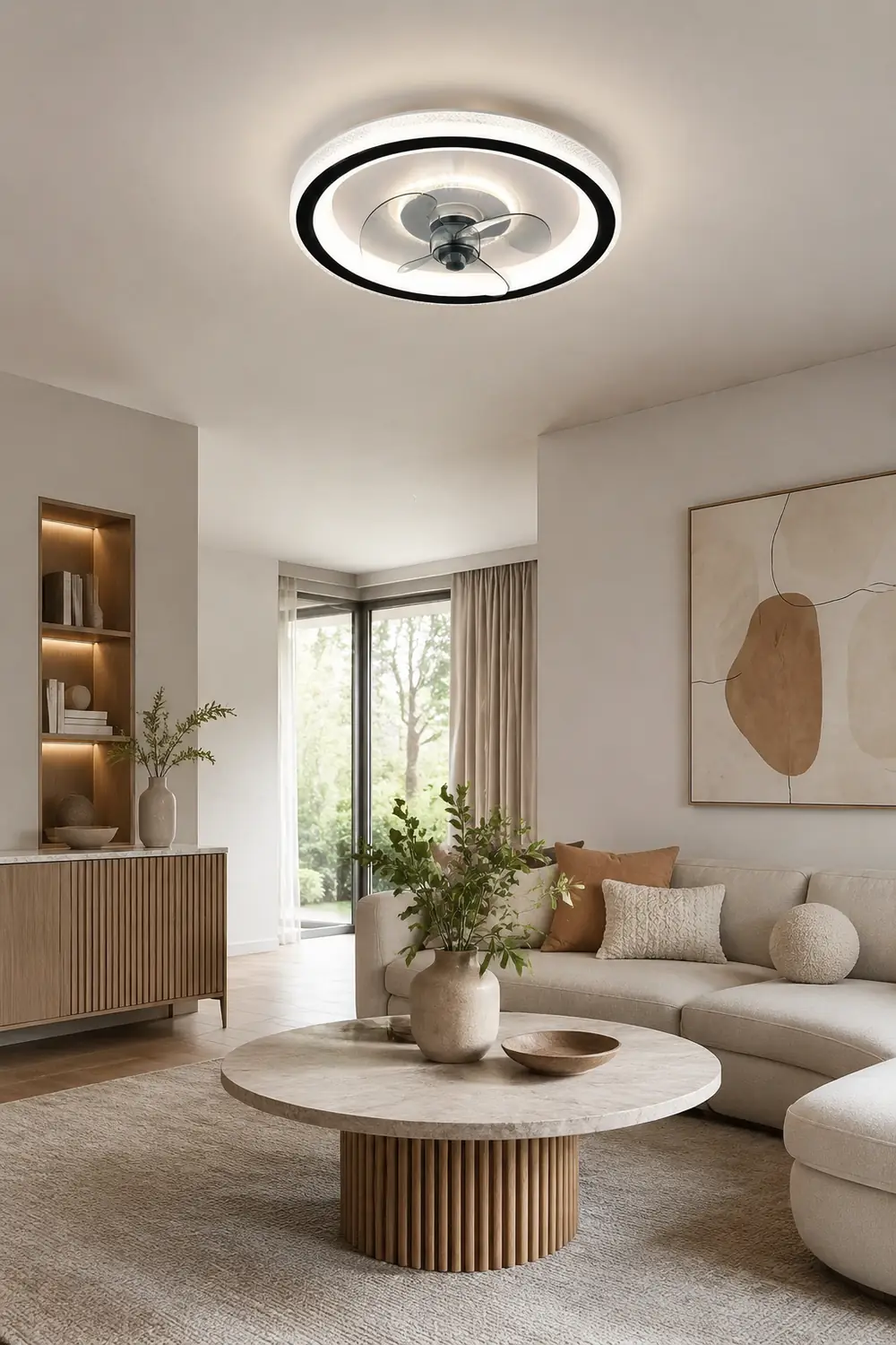 Kirsten Deckenventilator mit Beleuchtung 3-Blatt, ∅50CM - Lumpaz