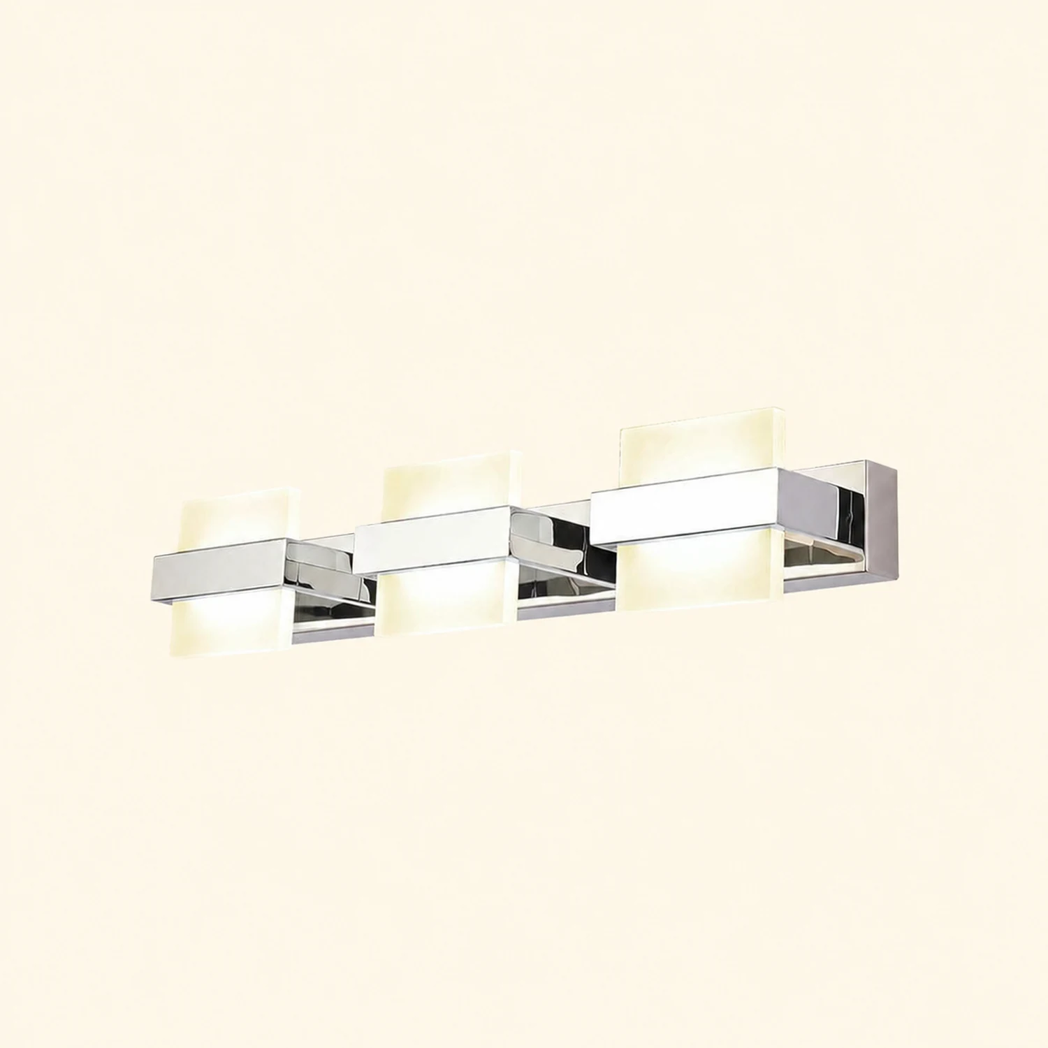 Leigh Spiegelfront Waschtisch-Wandleuchte, L12/32/50/68CM - Lumpaz