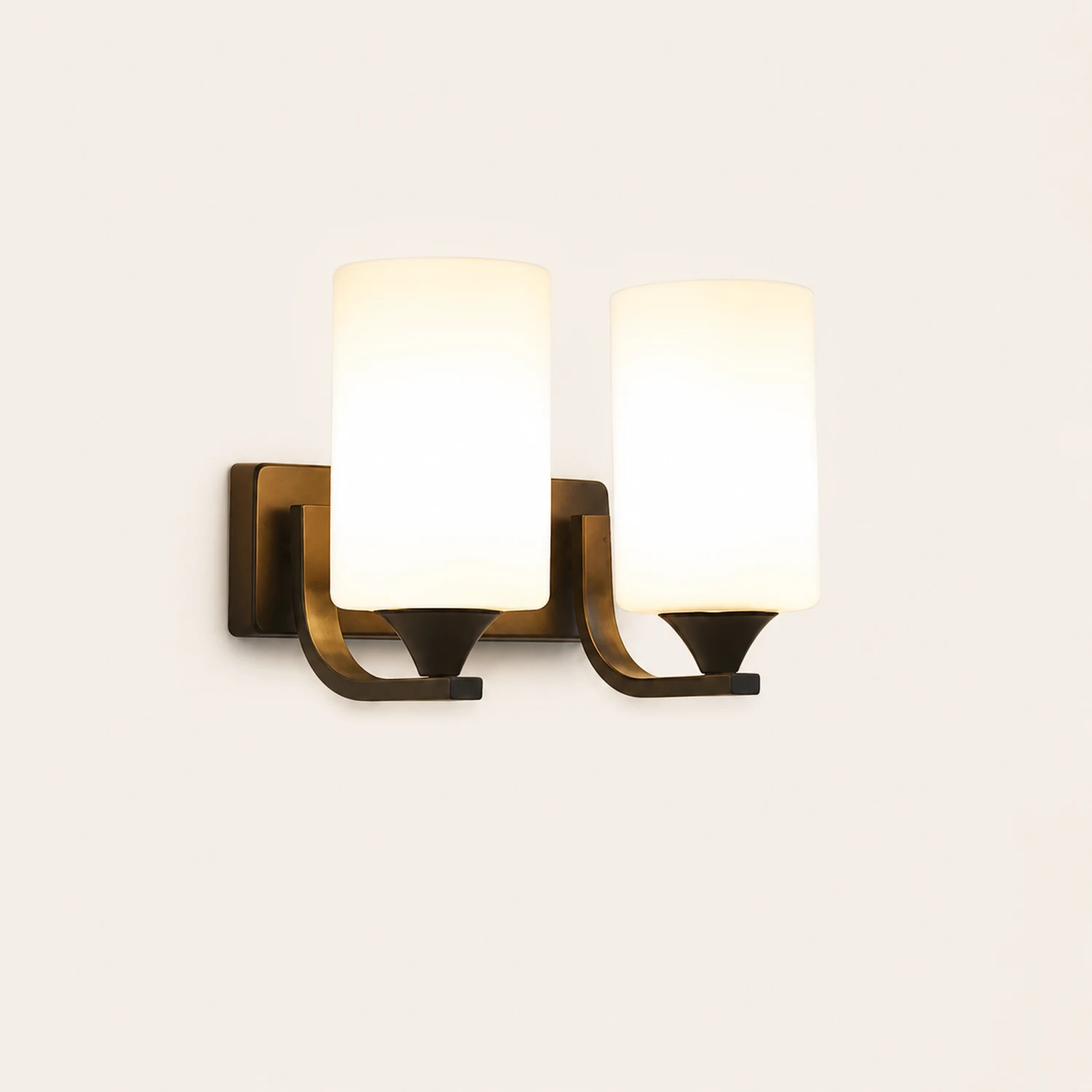 Eryn Spiegelfront Wandleuchte Metall, 2 Farben, 1/2-flammig, 18/28CM Lang - Lumpaz