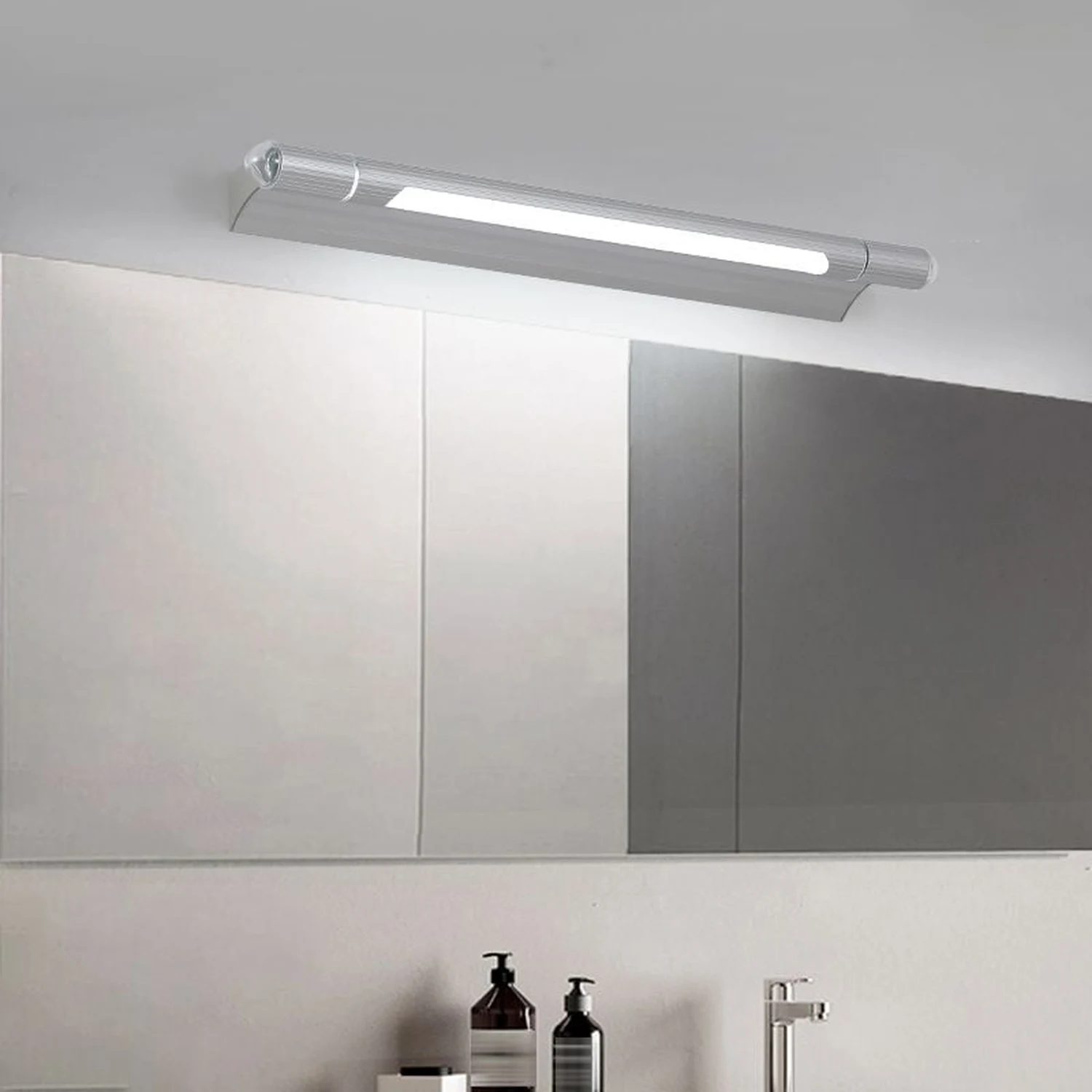 Edge Lineare Spiegelfront Waschtisch-Wandleuchte - Lumpaz