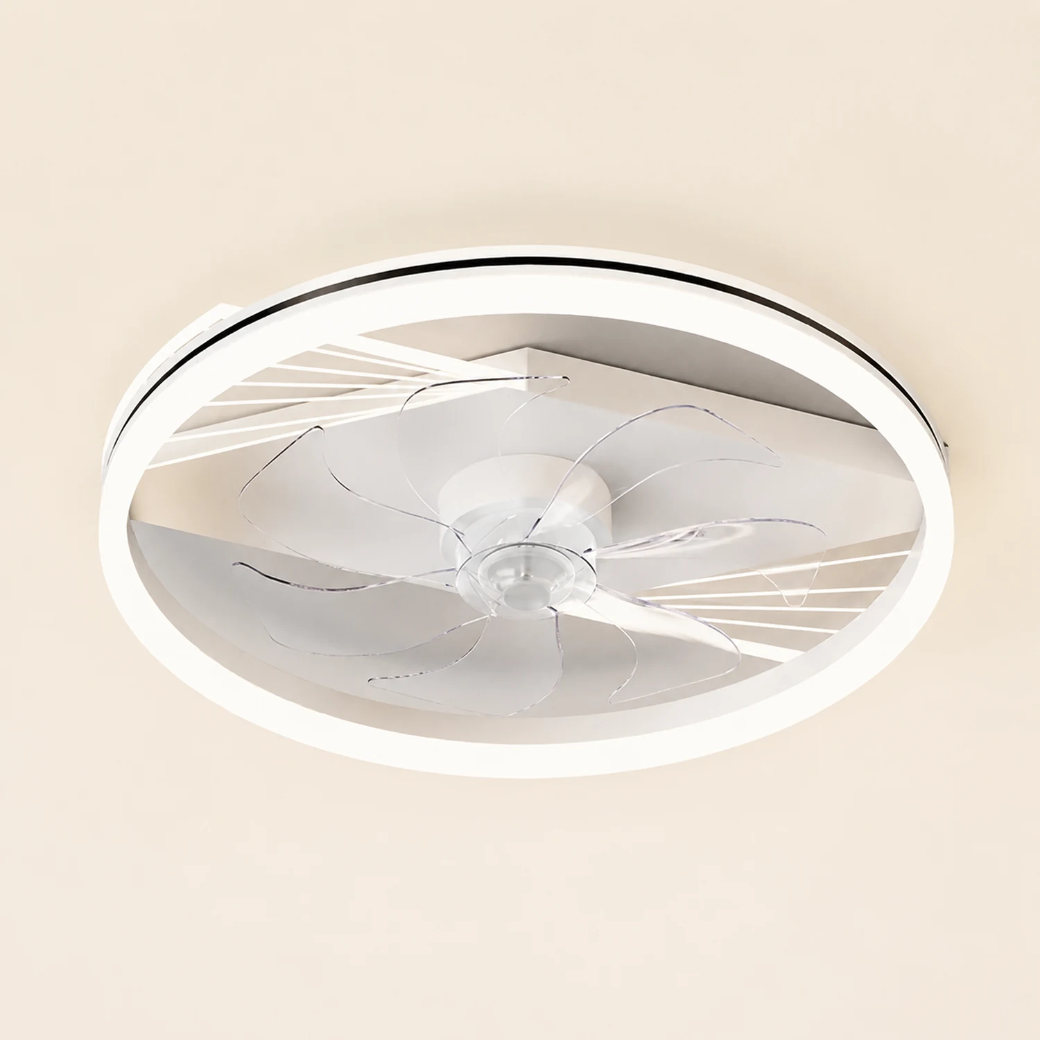Kirsten Deckenventilator mit Beleuchtung 3/7-Blatt, 8 Stile, ∅50CM/60CM - Lumpaz