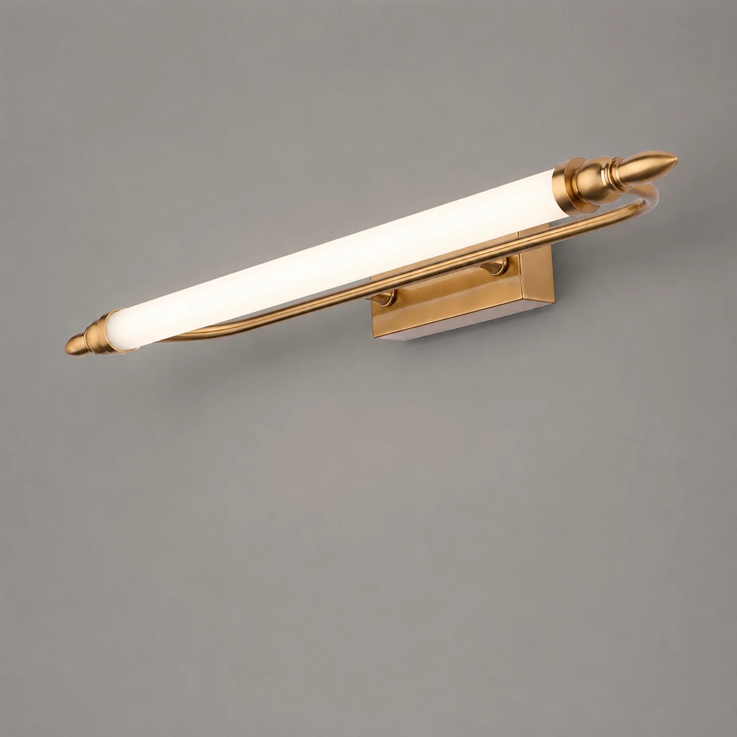 Leigh Spiegelfront Waschtisch-Wandleuchte, L 55/65/75CM - Lumpaz