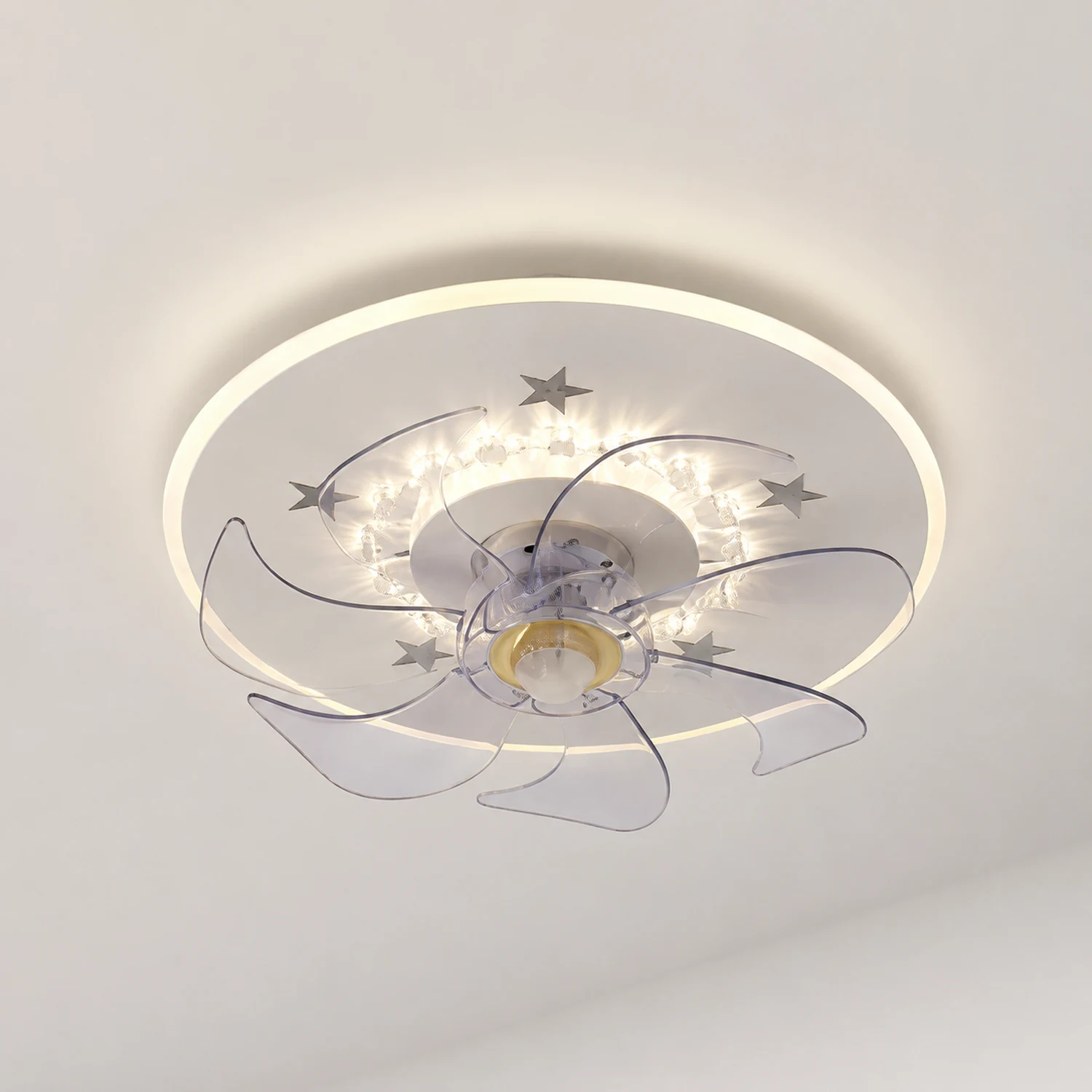 Edge Deckenventilator mit Beleuchtung, 6 Farben, ∅40CM - Lumpaz