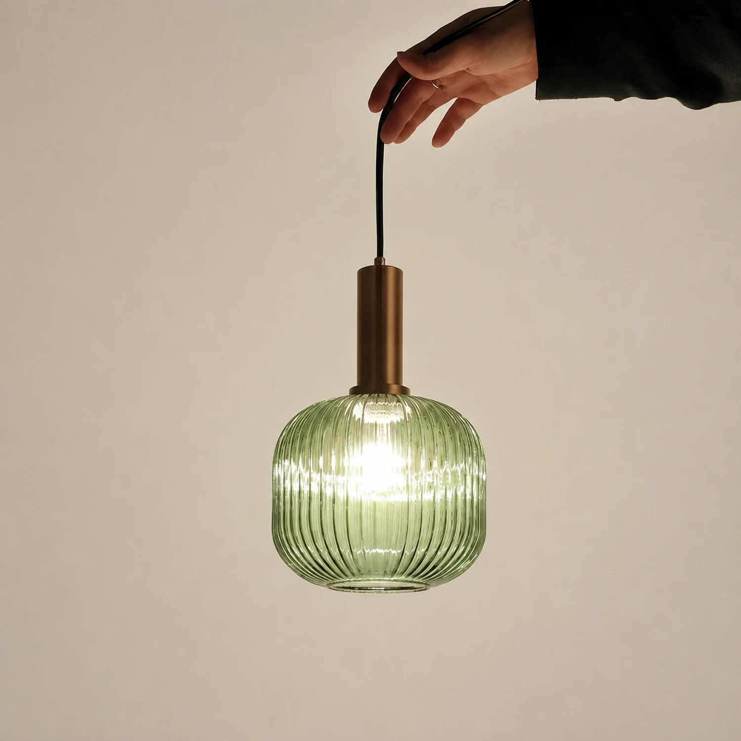 Einfache Stabglaslampe Pendelleuchte Japanische Retro-Lampe für Schlafzimmer - Lumpaz