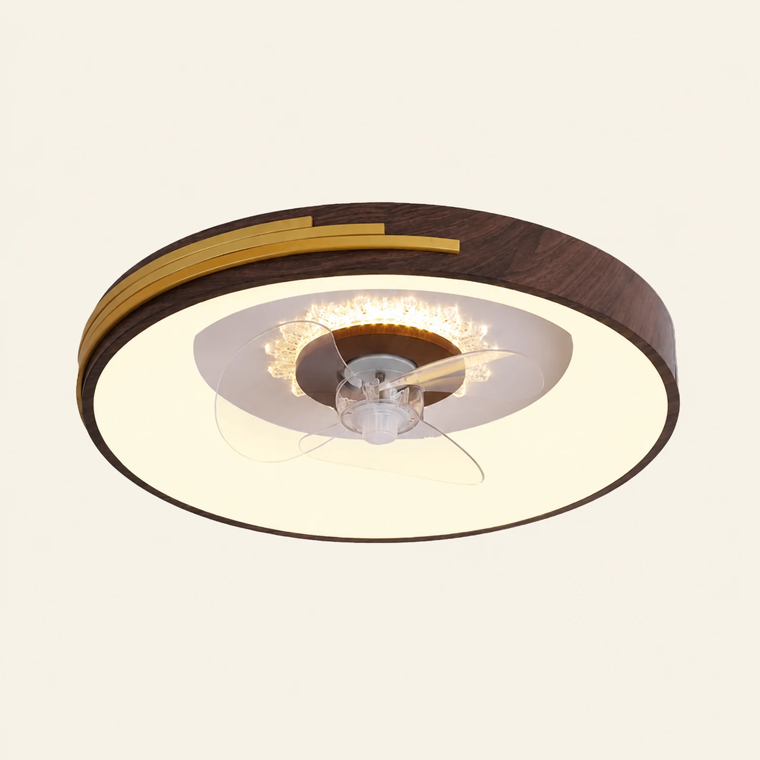 Ozawa Deckenventilator mit Beleuchtung, 4 Stile, ∅48CM/49CM/50CM - Lumpaz