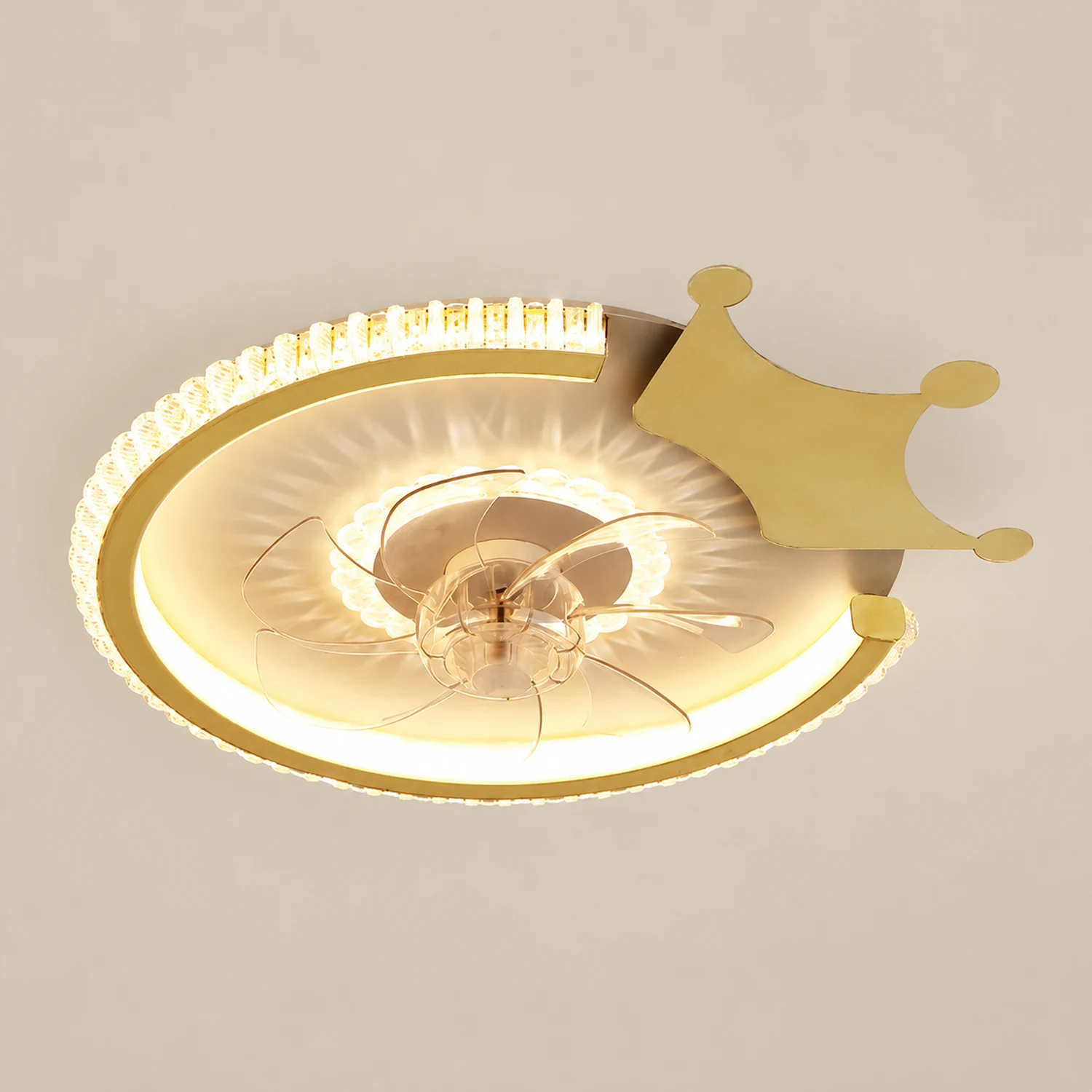 Kirsten Deckenventilator mit Beleuchtung, 12 Stile, ∅50CM/58CM/56CM/70CM - Lumpaz