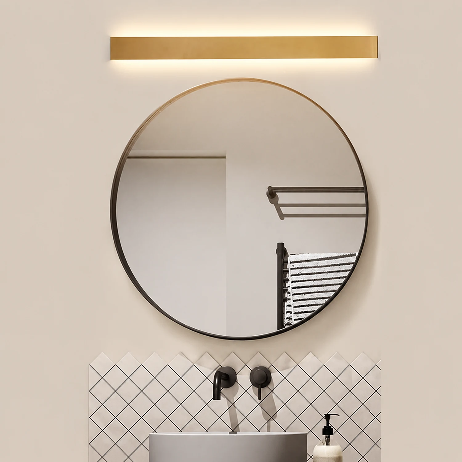 Edge Minimalistisch rechteckige Wandleuchte, 3 Farben - Lumpaz