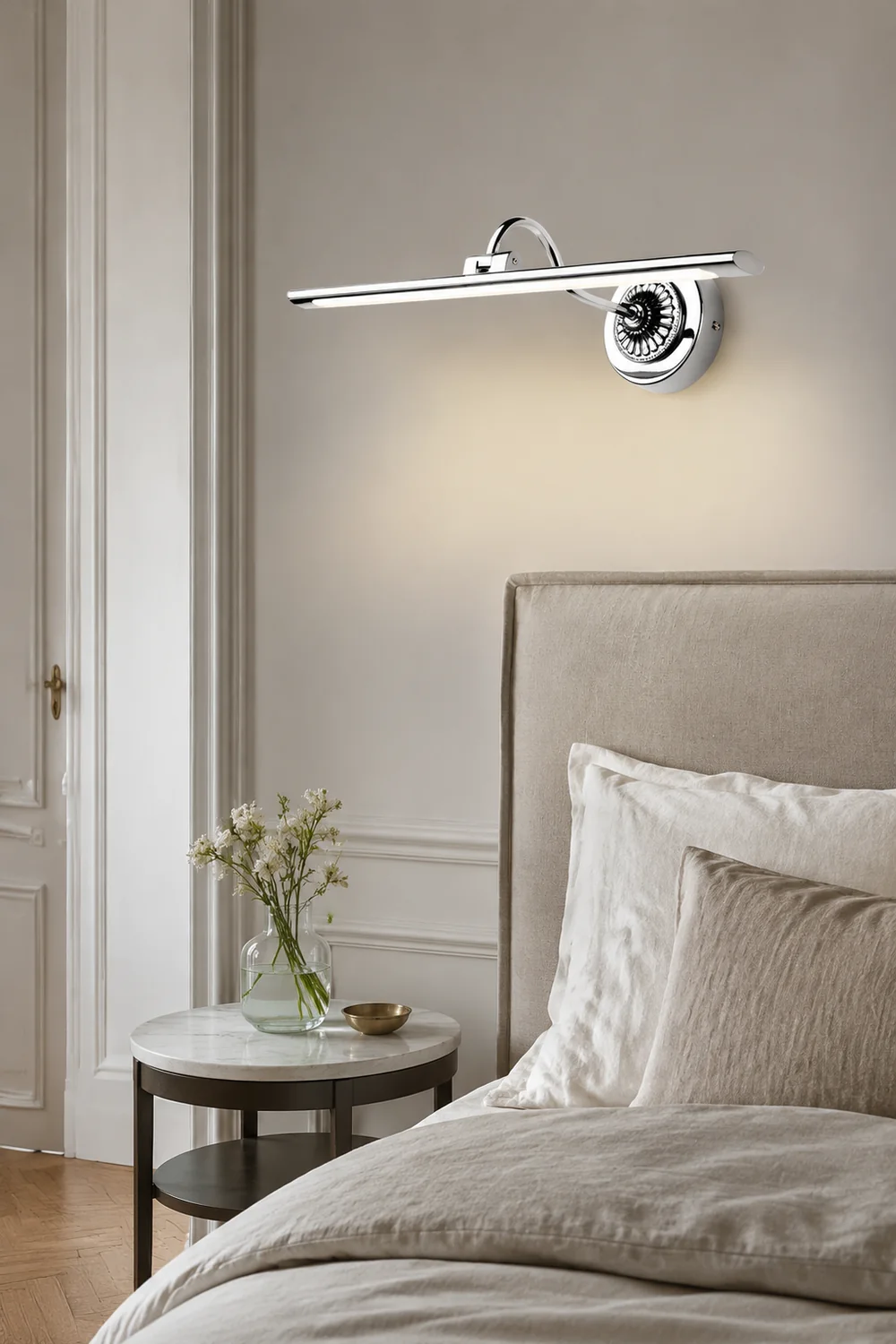 Leigh Spiegelfront Waschtisch-Wandleuchte, L 42/55CM - Lumpaz