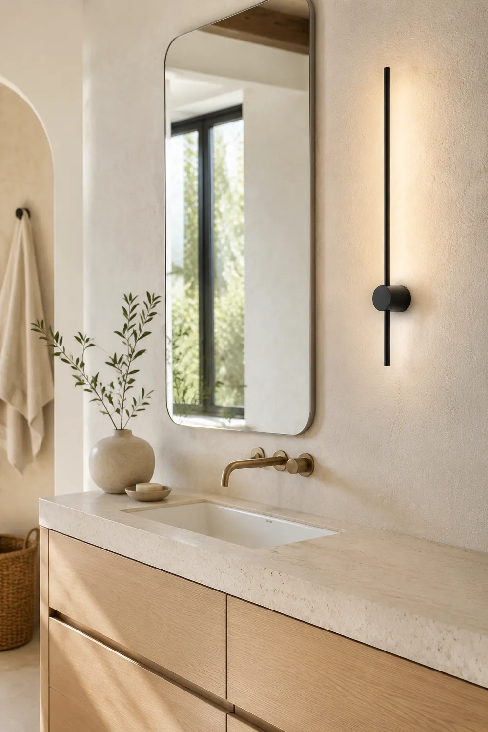 Edge Minimalistische Lineare LED Wandleuchte für Schlafzimmer & Wohnzimmer - Lumpaz