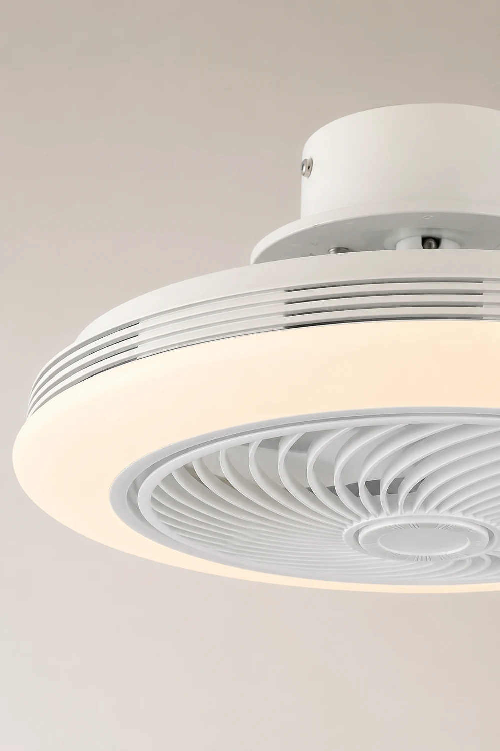 Edge Deckenventilator mit Beleuchtung, 2 Farben, ∅50CM - Lumpaz