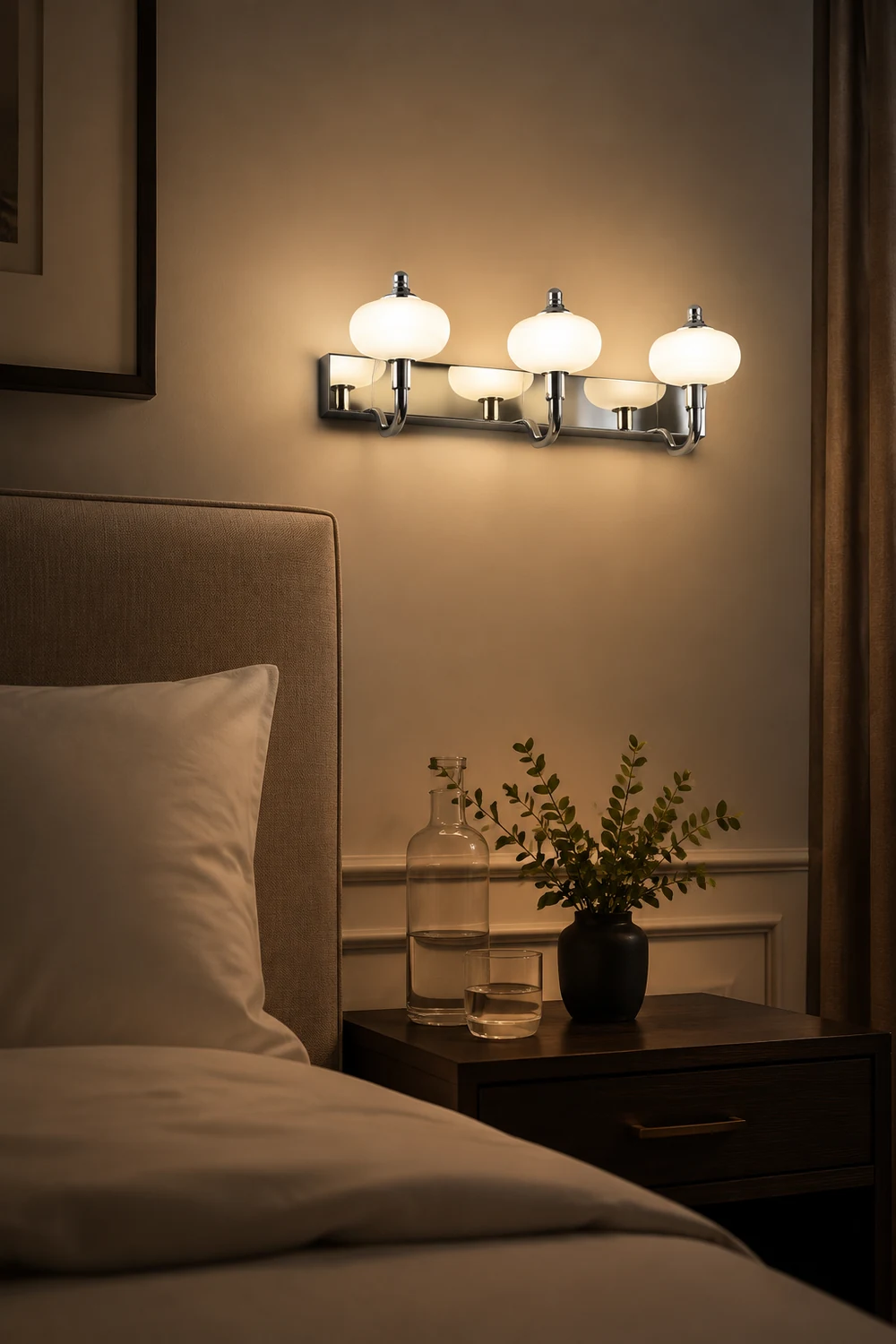 Leigh Lantern Spiegelfront Waschtisch-Wandleuchte, 2/3-flammig - Lumpaz