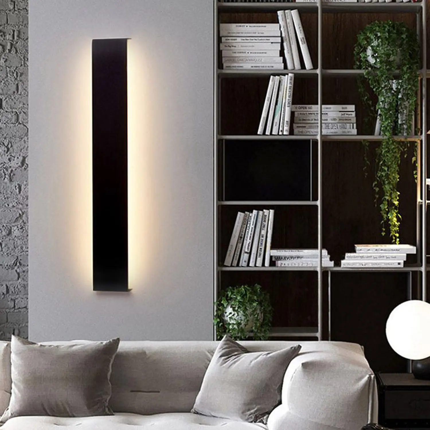 Edge Minimalistisch rechteckige Wandleuchte, 3 Farben - Lumpaz