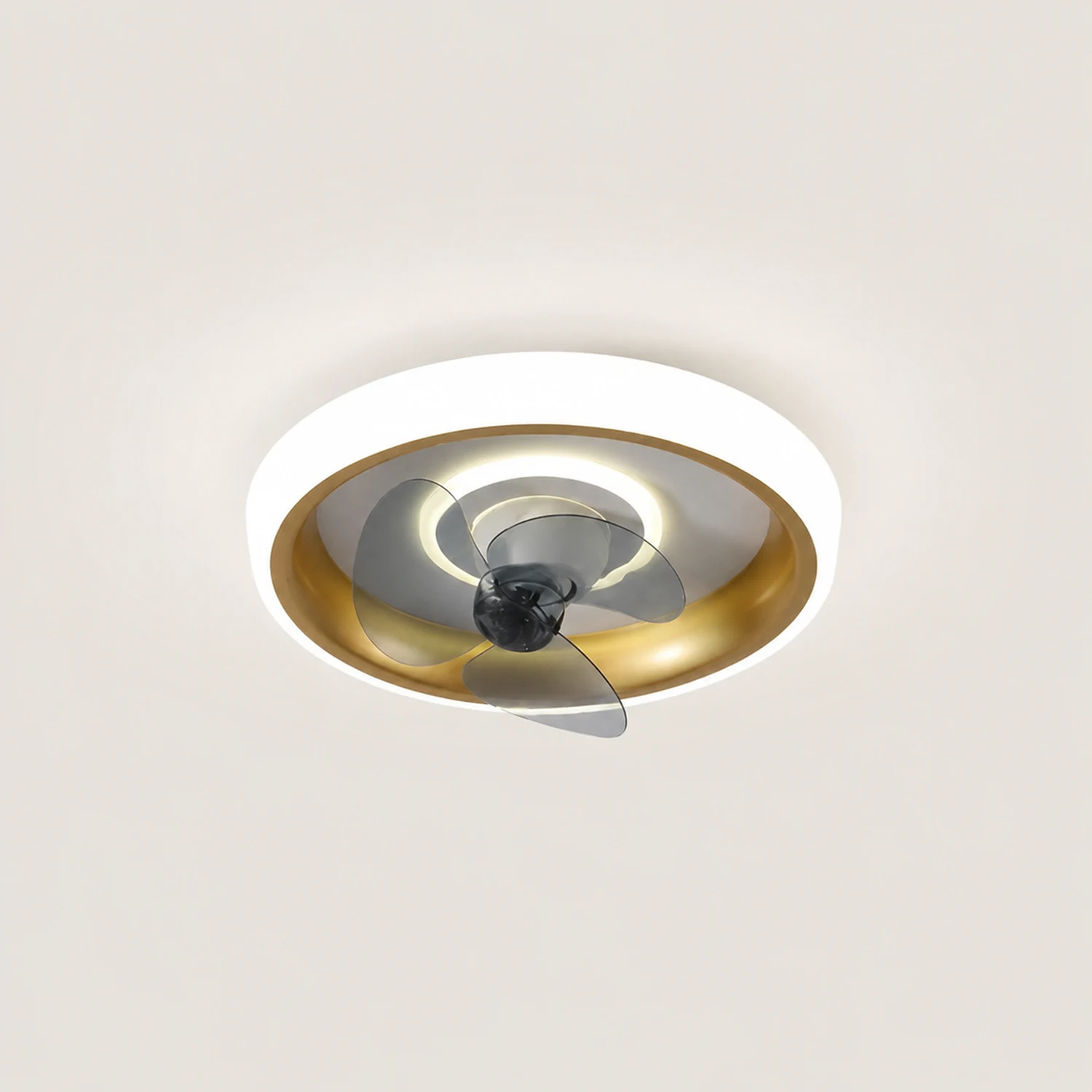 Quinn Deckenventilator mit Beleuchtung, 6 Farben, 2-flammig, ∅60CM - Lumpaz