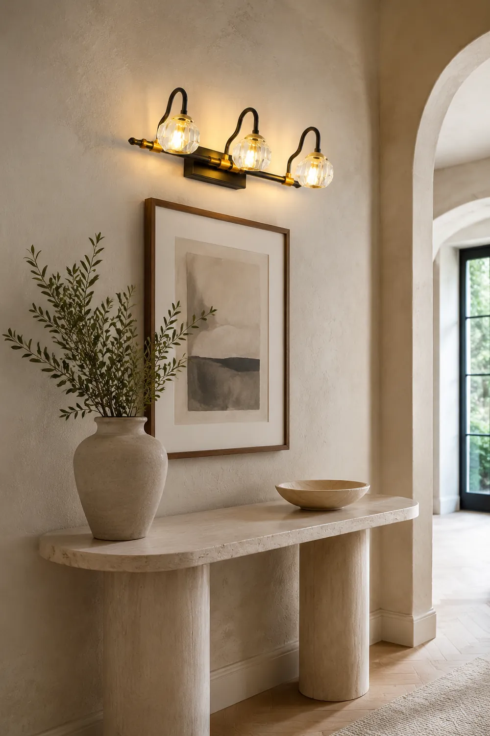 Kristy Schwarzer Spiegel Front Vanity Wandleuchte, 1/2/3/4-flammig - Lumpaz