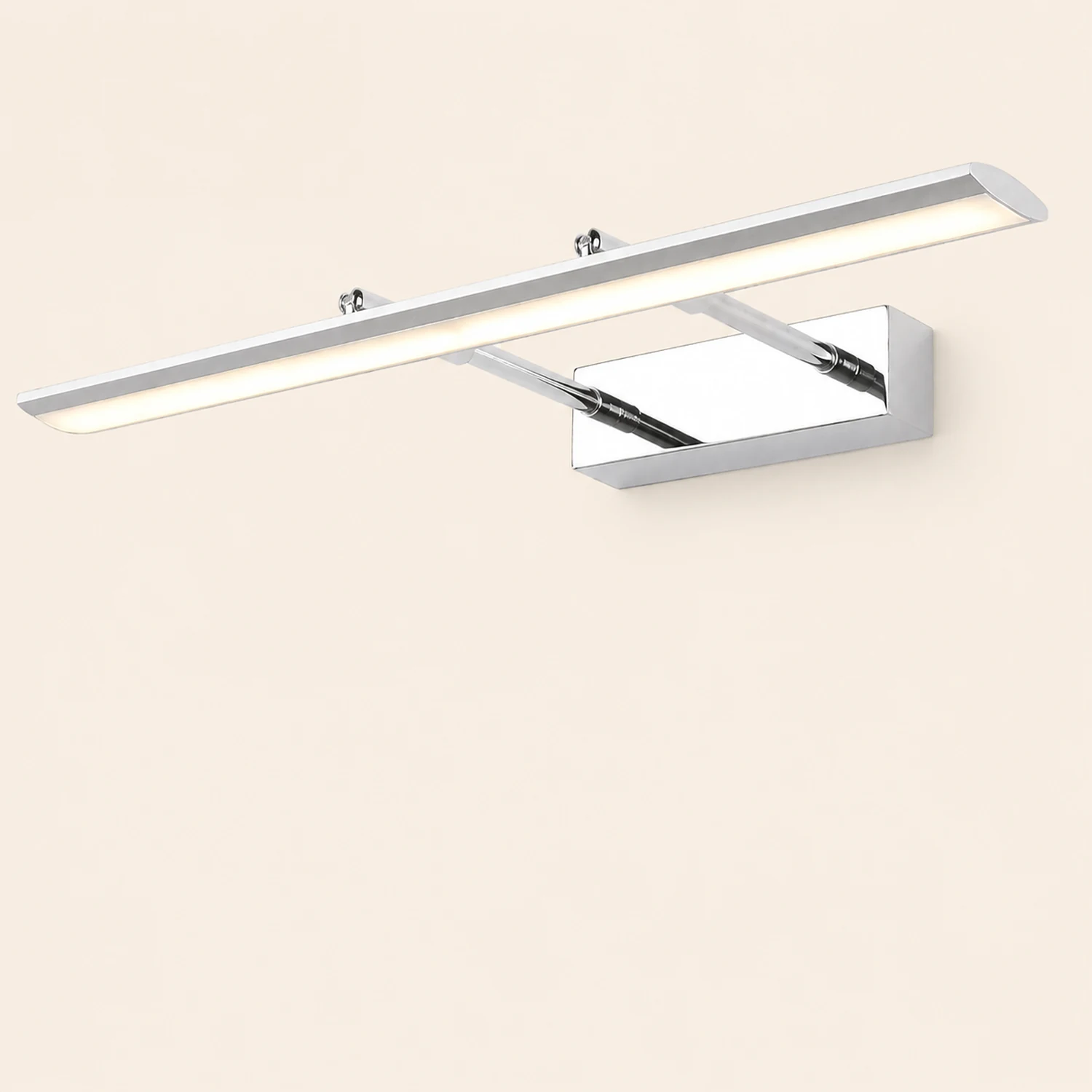 Leigh Spiegelfront Waschtisch-Wandleuchte, L 39/49/59/69CM - Lumpaz