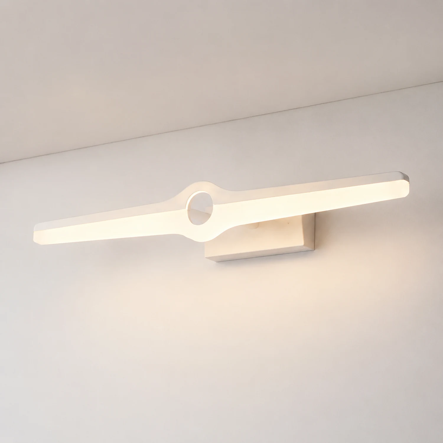 Leigh Spiegelfront Waschtisch-Wandleuchte, L 40/57/74CM - Lumpaz