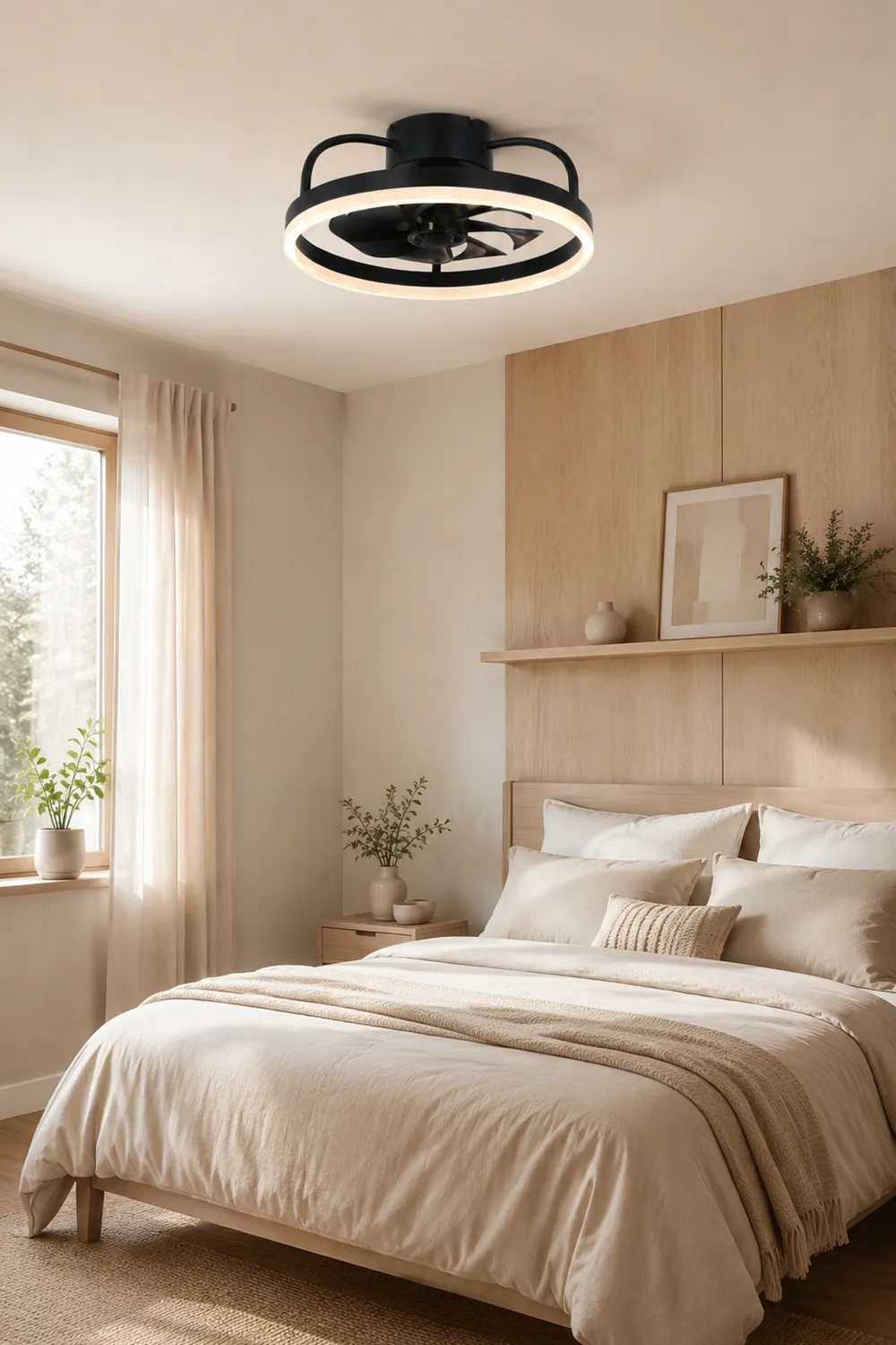 Alessio Deckenventilator mit Beleuchtung, 3 Farben, ∅40/50CM - Lumpaz