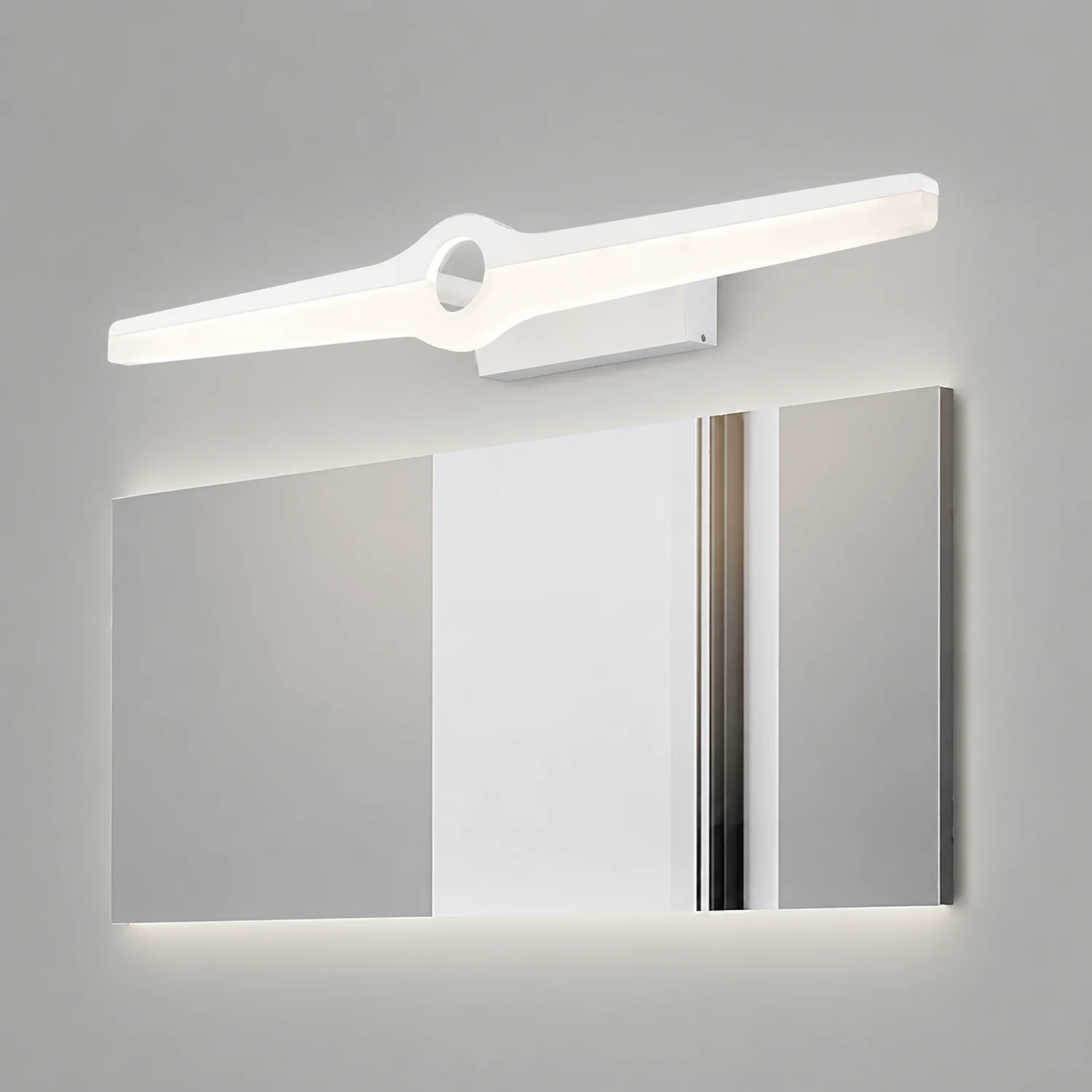 Leigh Spiegelfront Waschtisch-Wandleuchte, L 40/57/74CM - Lumpaz