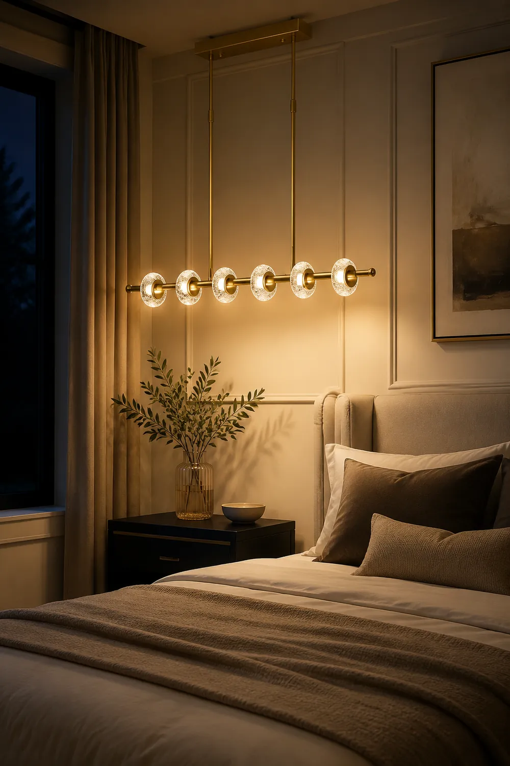 Marmor Einfacher Kupfer Kronleuchter Schlafzimmer Licht Luxus - Lumpaz