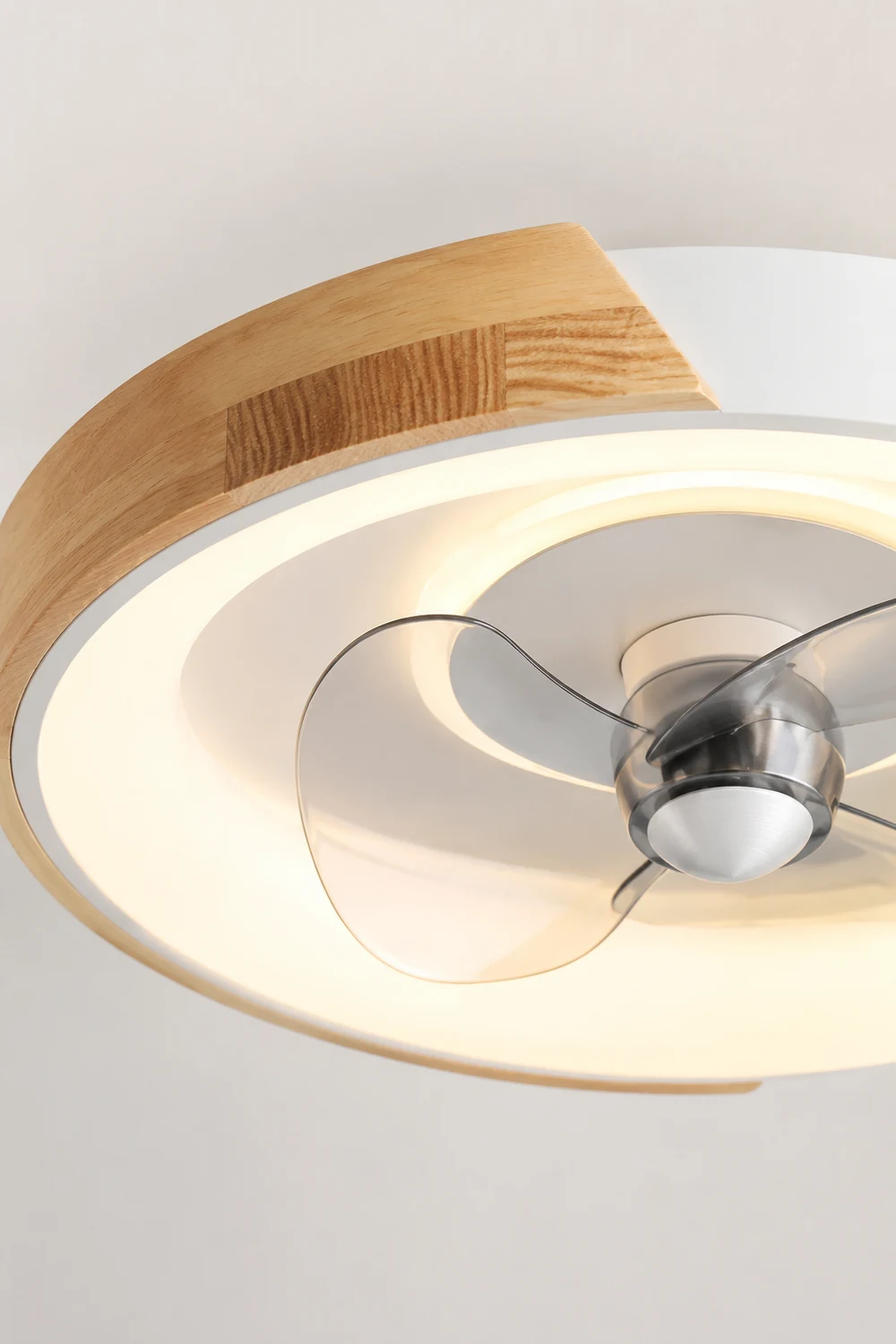 Ozawa Deckenventilator mit Beleuchtung, 3 Farben, ∅50CM - Lumpaz