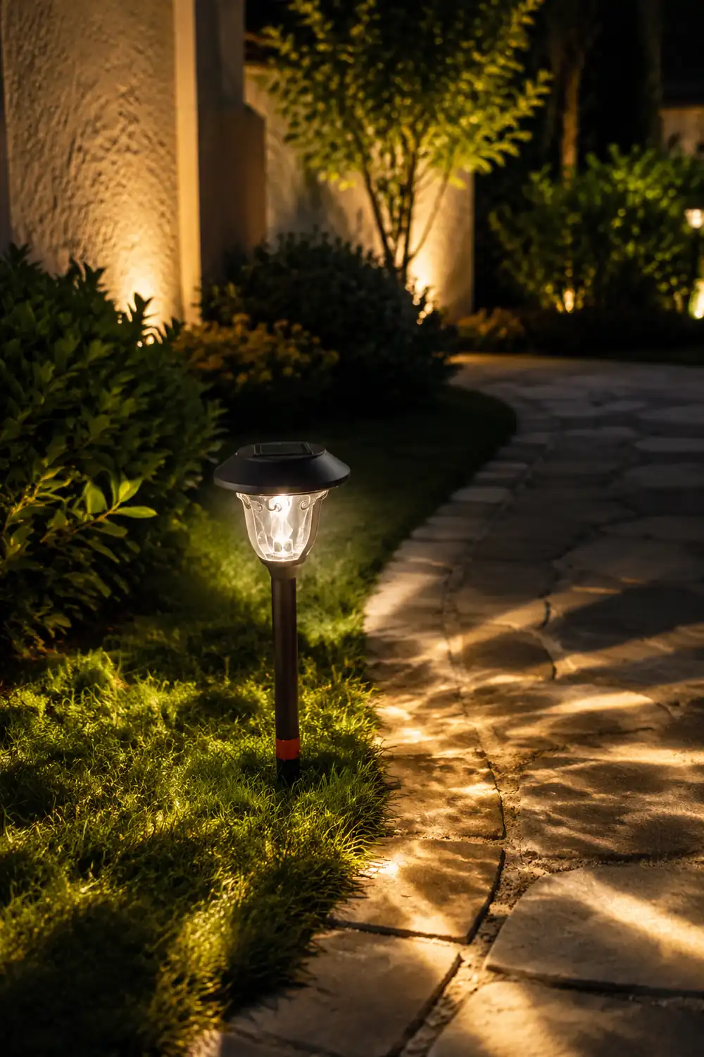 Pena Außen-Wegeleuchte  Abgeschrägt Glas Klar, 32CM lang - Lumpaz