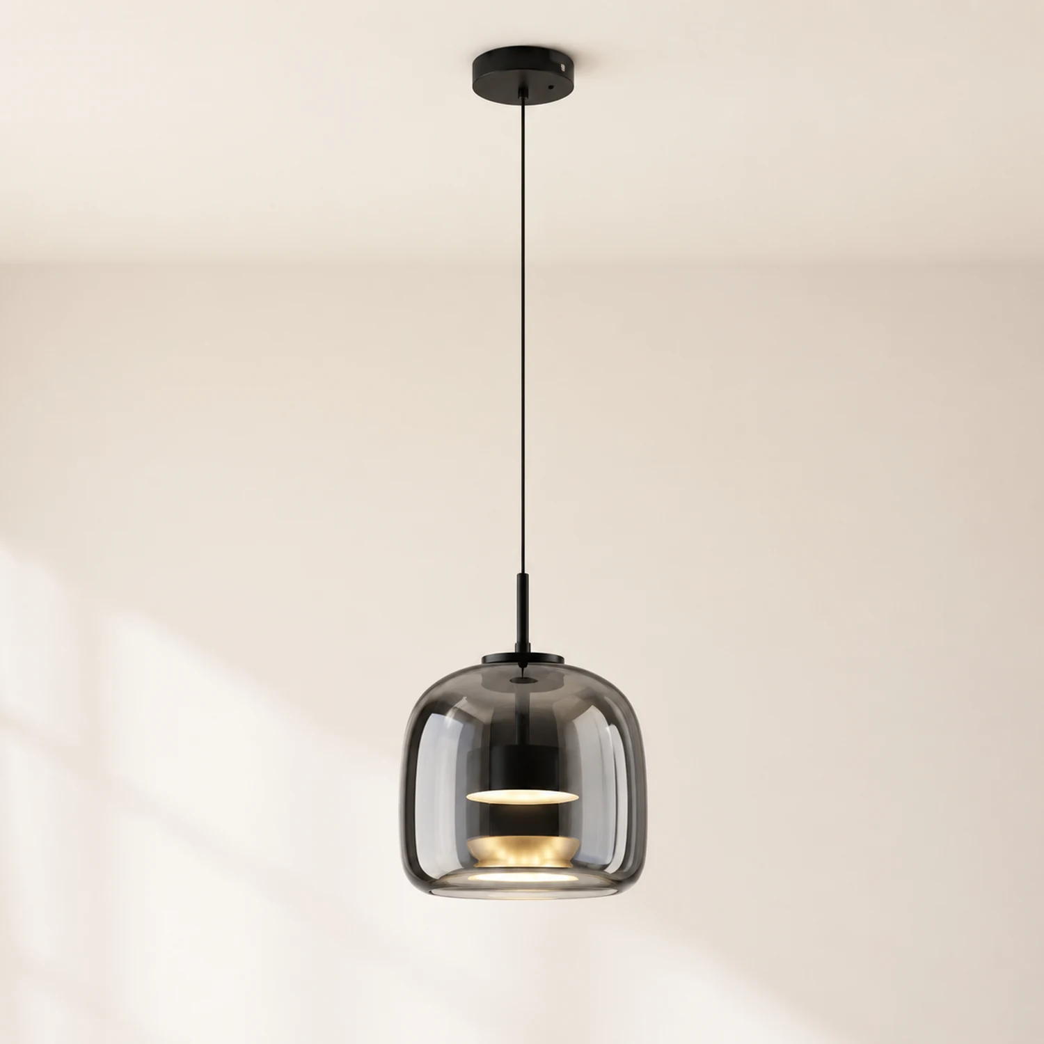Hailie Pendelleuchte Schwarz, ∅15CM/23CM/25CM - Lumpaz