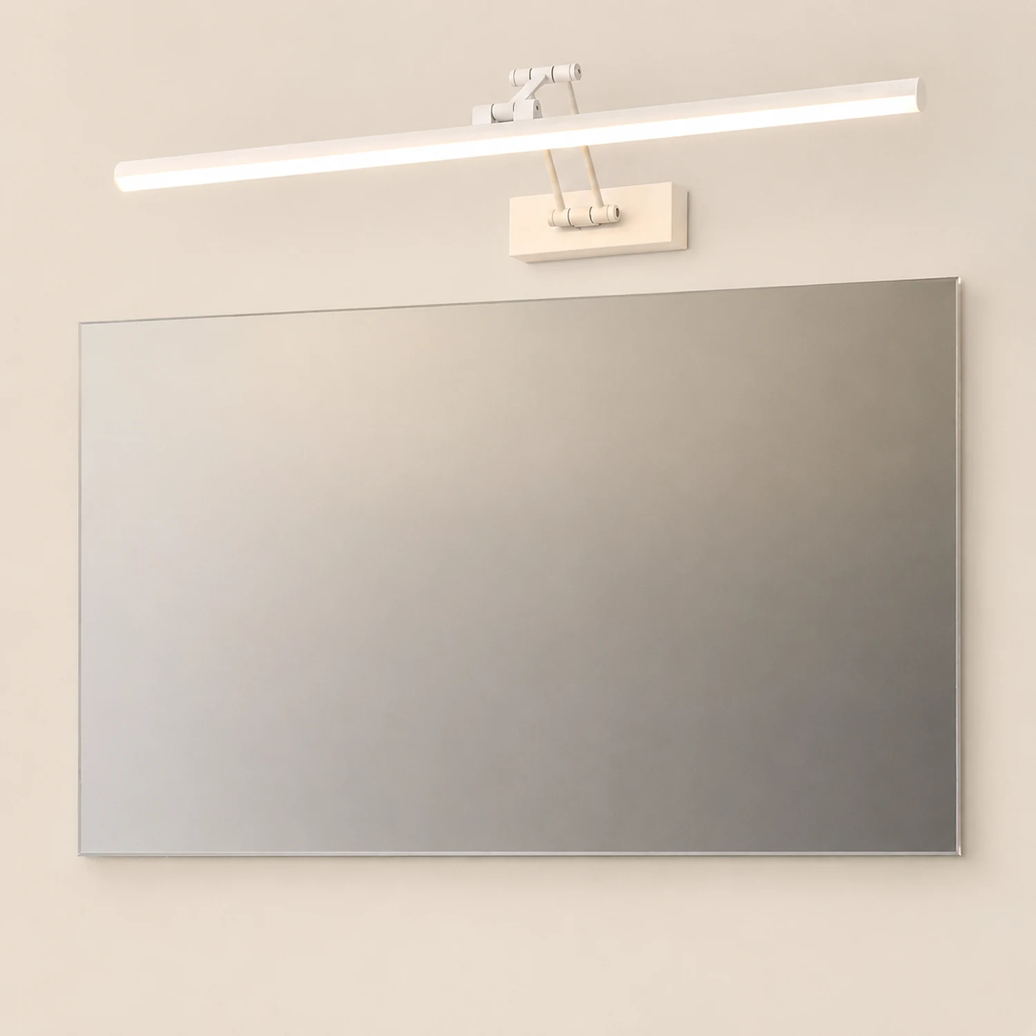 Edge Spiegelfront Waschtisch-Wandleuchte, Metall, 40/50/60/80/100CM Lang - Lumpaz
