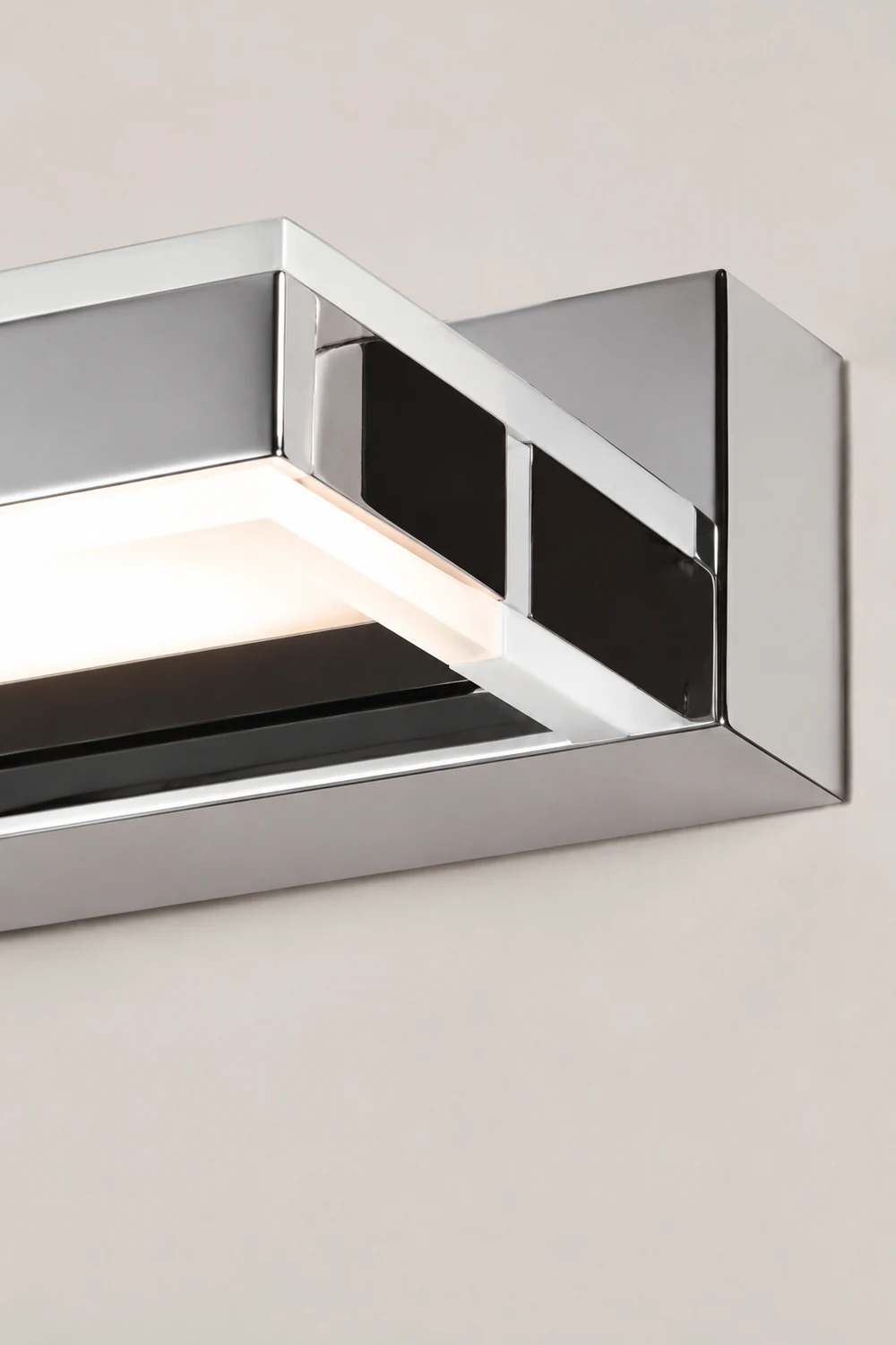 Leigh Quadratische Block-Spiegelfront-Wandleuchte, 1/2/3/4-flammig - Lumpaz