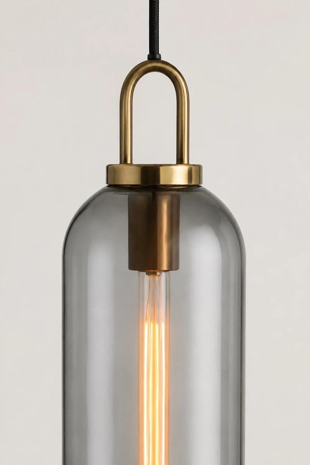 Hailie Pendelleuchte Klar /Matt Glas 2 Farbe, ∅13/15CM - Lumpaz