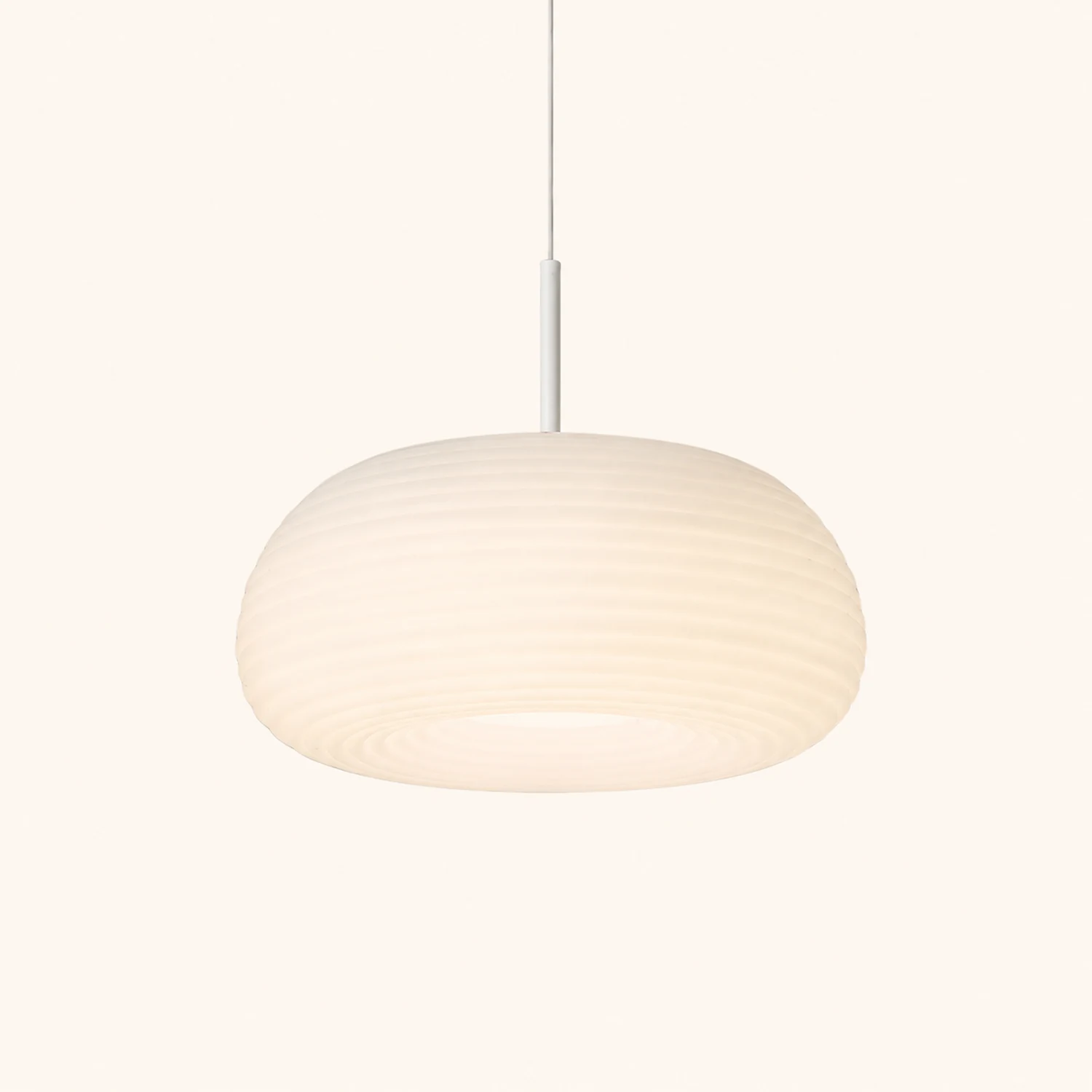 Morandi Pendelleuchte Weiß，Trommelförmig, ∅20CM/35CM/50CM - Lumpaz