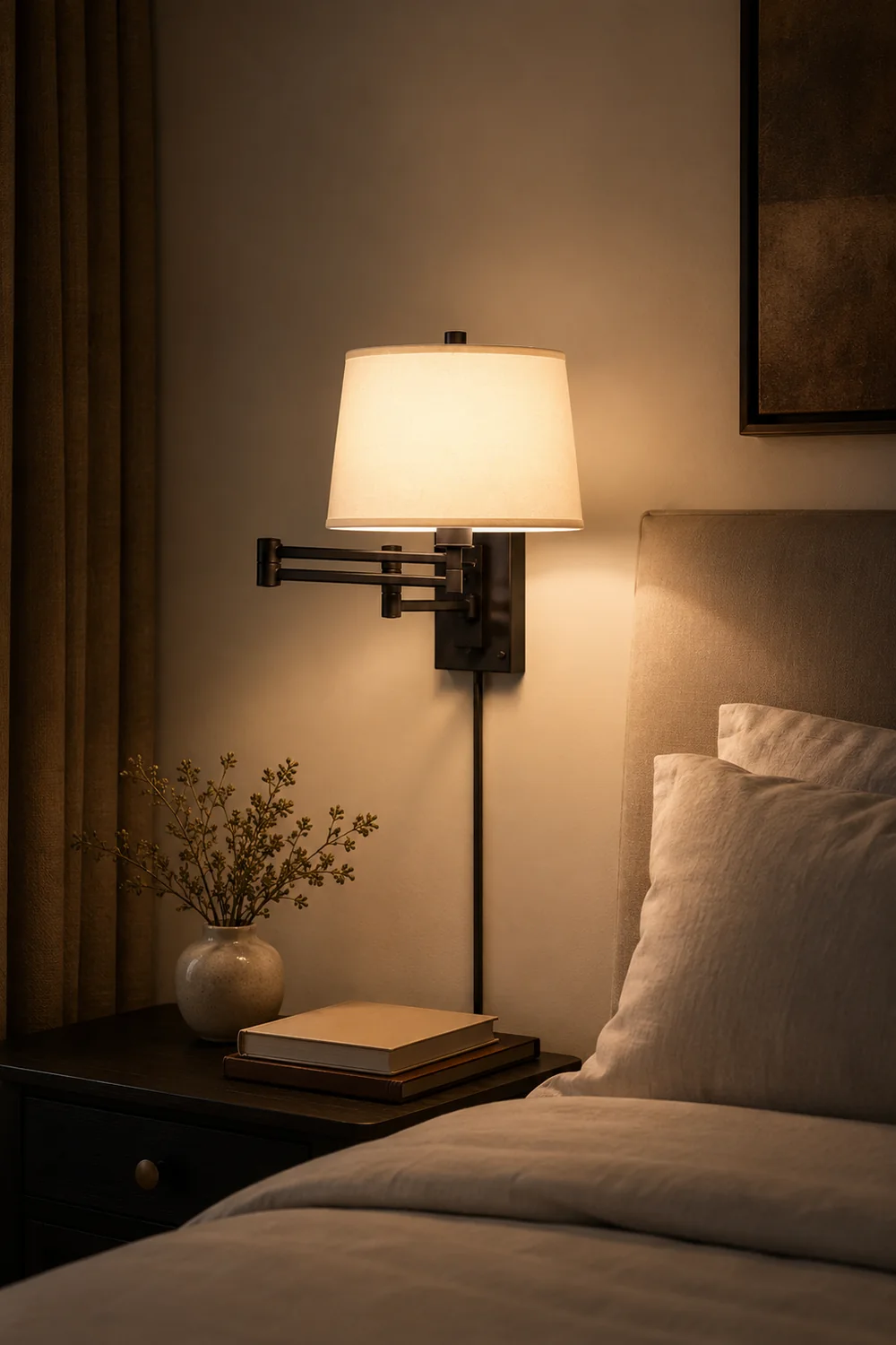 Eyrn Bronze Steckbare Verstellbare Wandlampe, ∅30CM - Lumpaz