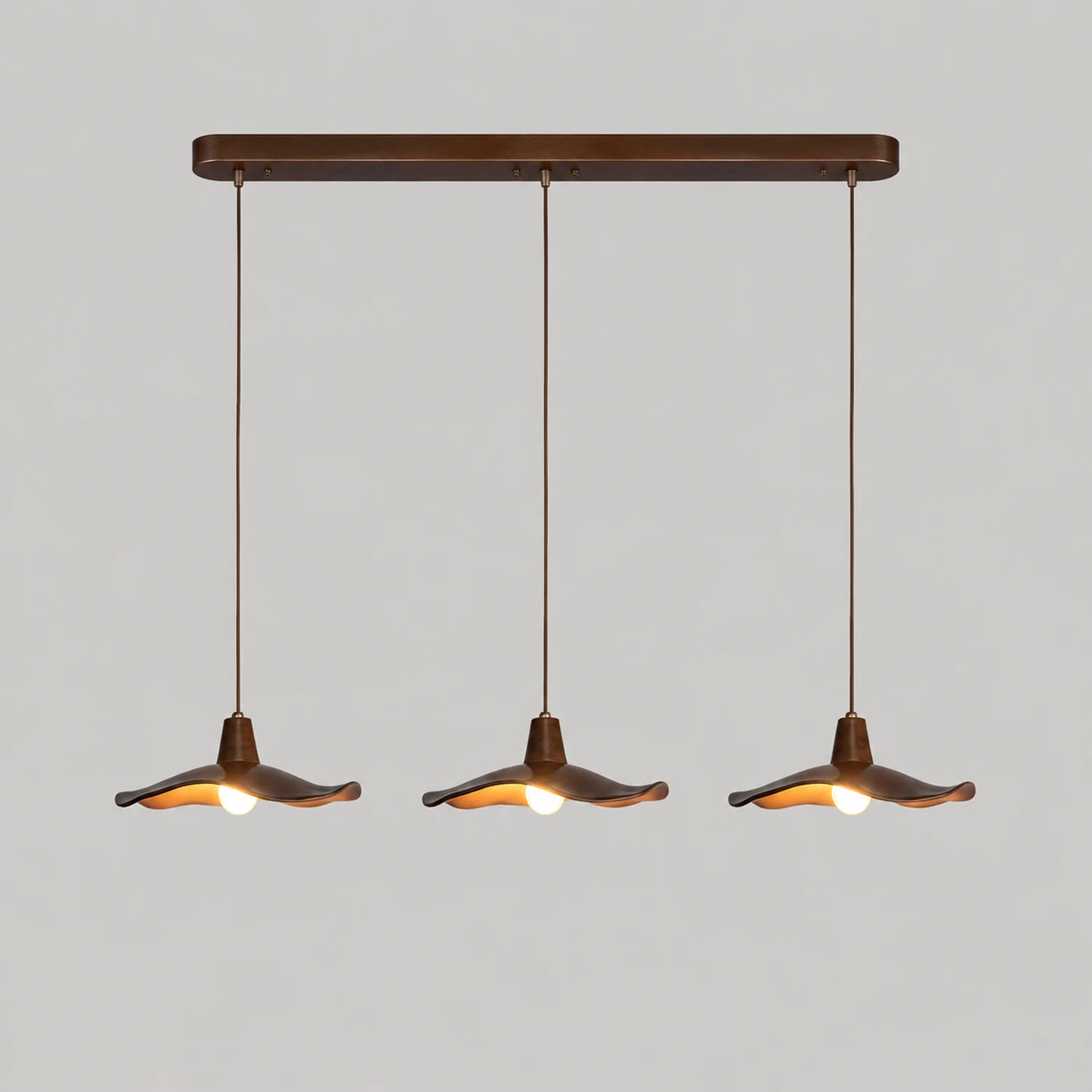 Carins Pendelleuchte Welle, 1/2/3-flammig, ∅28/38CM - Lumpaz