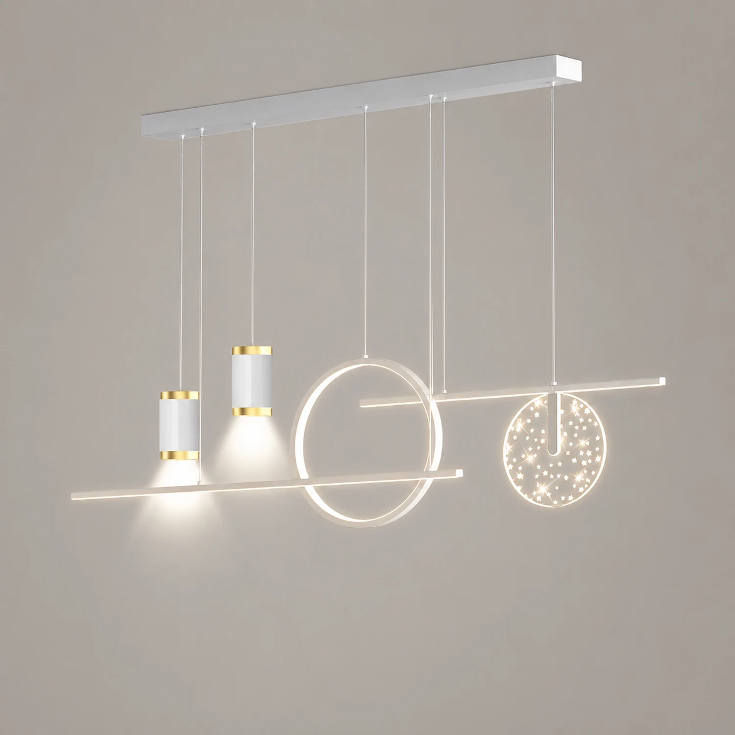 Madina Modern Pendelleuchte Line für Esszimmer,100CM Lang - Lumpaz