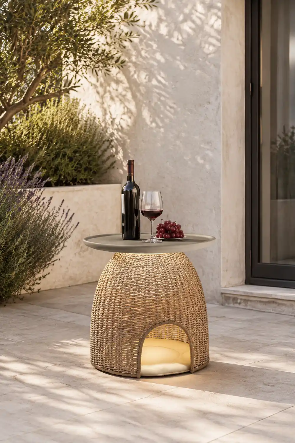 Ritta Außenstehleuchte /mit Tisch, Solar, 40/47CM Lang - Lumpaz