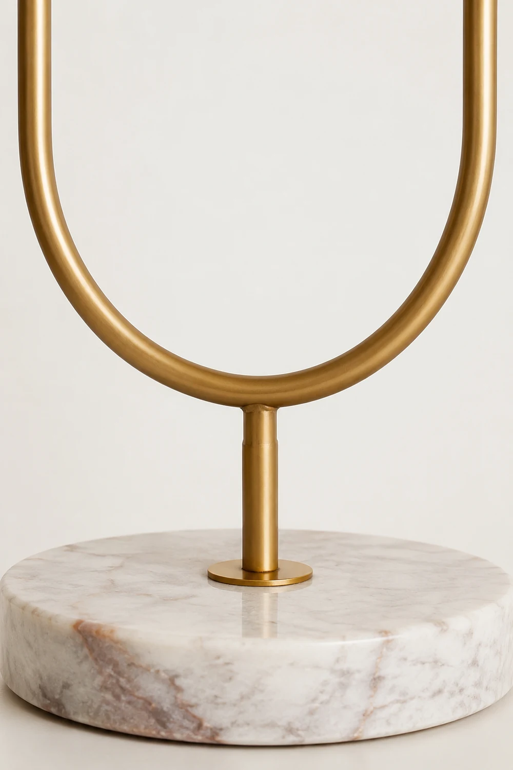 Valentina U-förmige Stehlampe, Messing & Glas, 165CM Lang - Lumpaz
