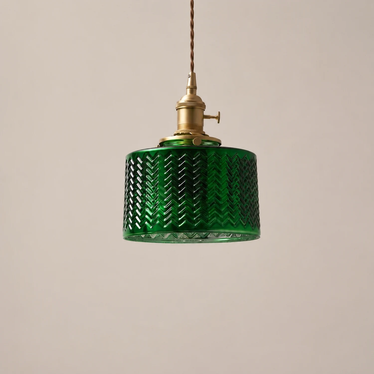Hailie Pendelleuchte Grün, 2 Stile, Höhe 19CM/23CM - Lumpaz