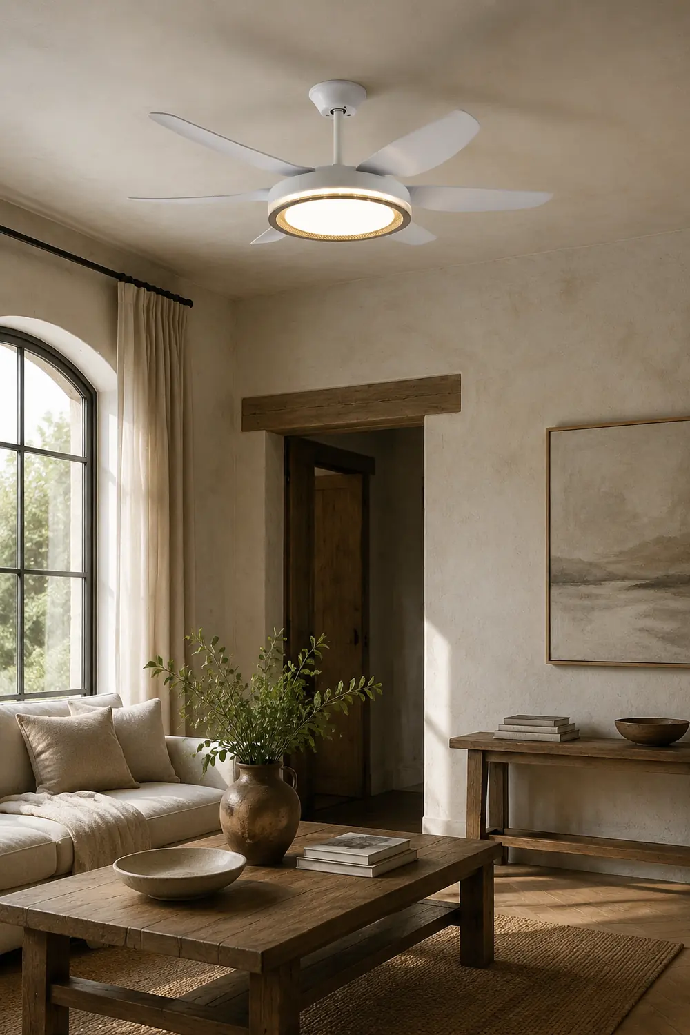 Haydn 6-Blatt-Deckenventilator mit Beleuchtung Grundlegend, ∅130CM - Lumpaz