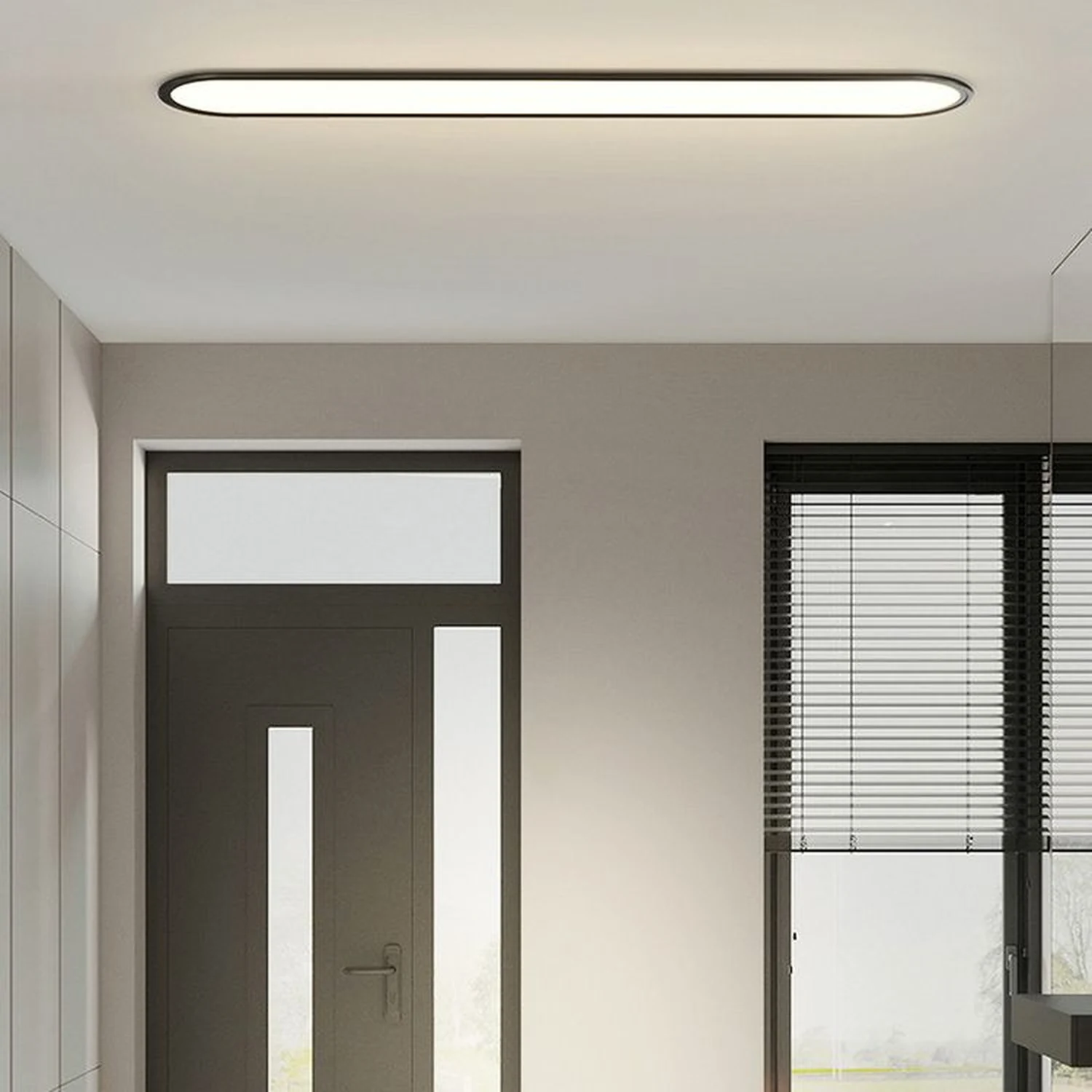 Edge Deckenleuchte Oval，2 Farben, 41CM/60CM/80CM Lang - Lumpaz