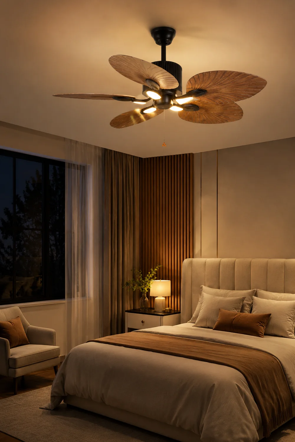 Bella 5-Blatt-Deckenventilator, ∅130CM - Lumpaz