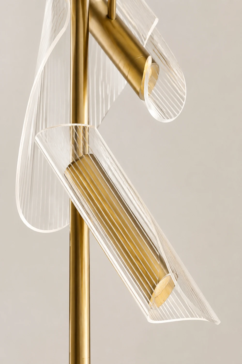 Salgado Wellige Stehlampe, 3-flammig - Lumpaz