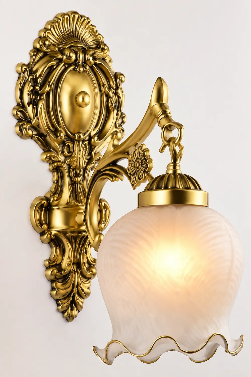 Félicie Waschtisch-Wandleuchte, Metall & Glas, 1/2-flammig, 2 Farben, 14/41CM Lang - Lumpaz